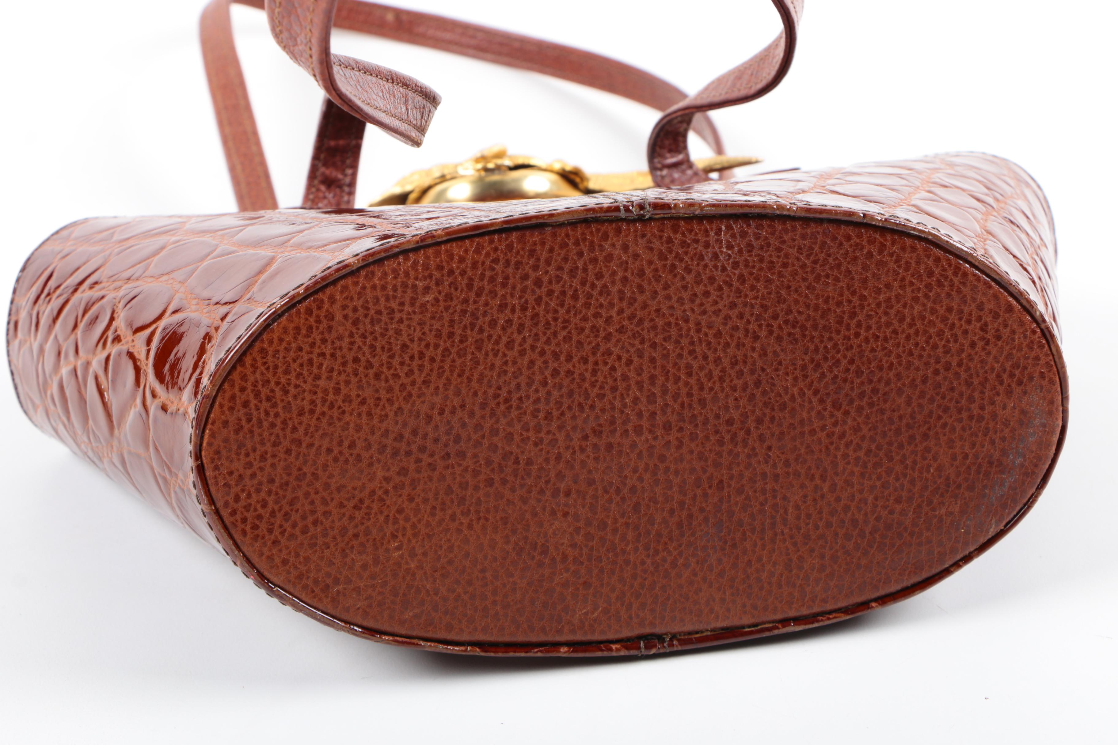 Ann Turk Embossed Leather Purse