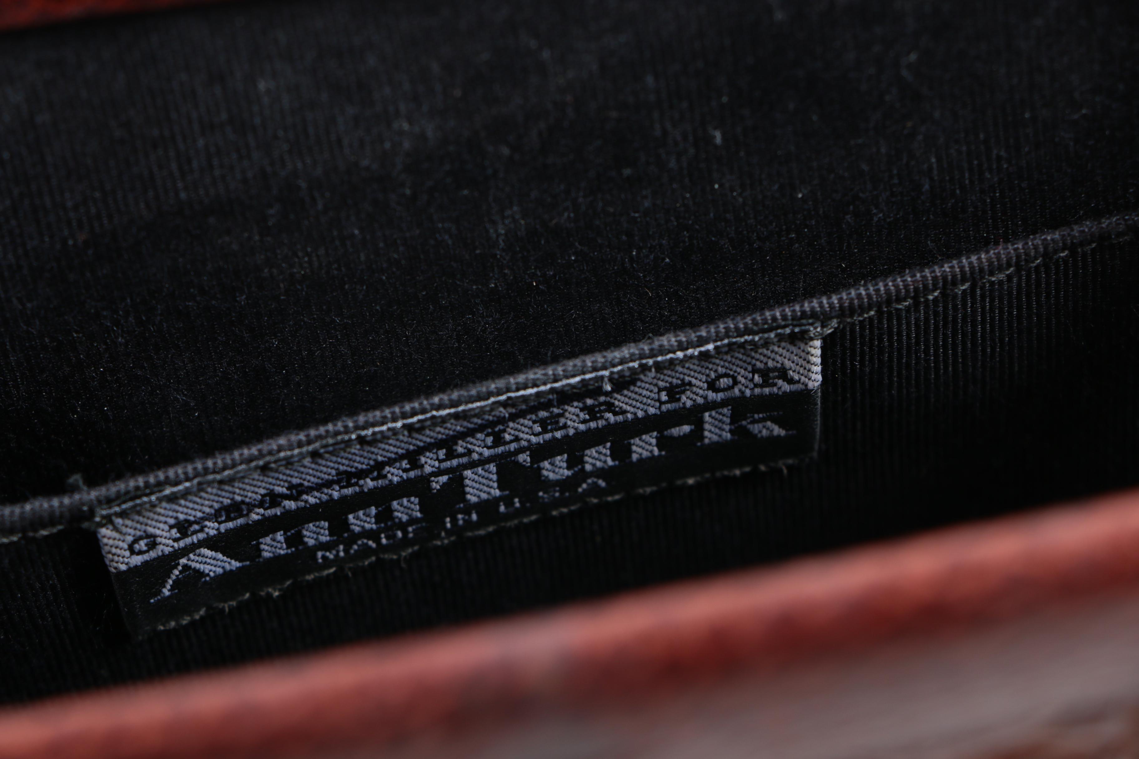 Ann Turk Embossed Leather Purse