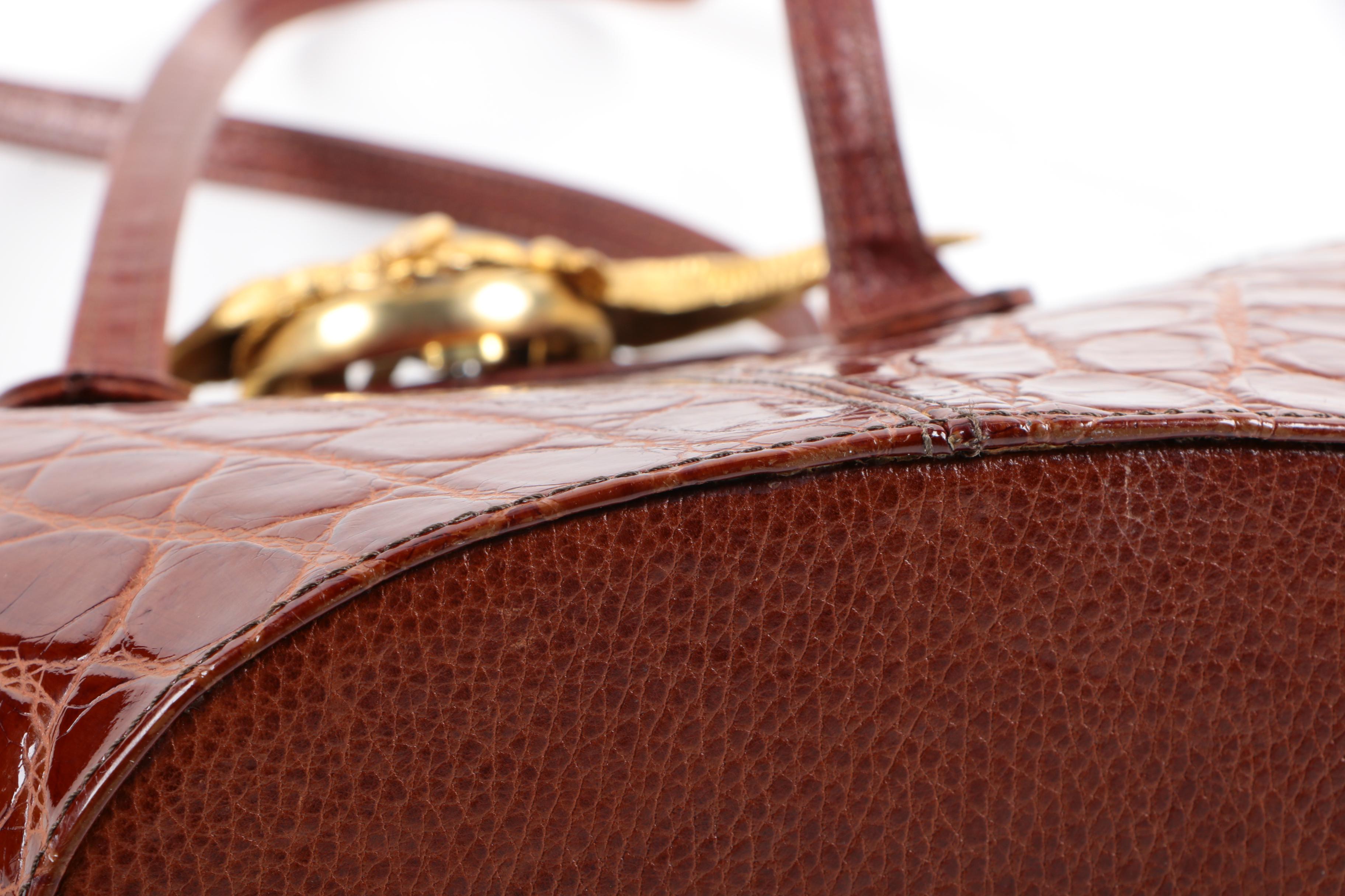 Ann Turk Embossed Leather Purse