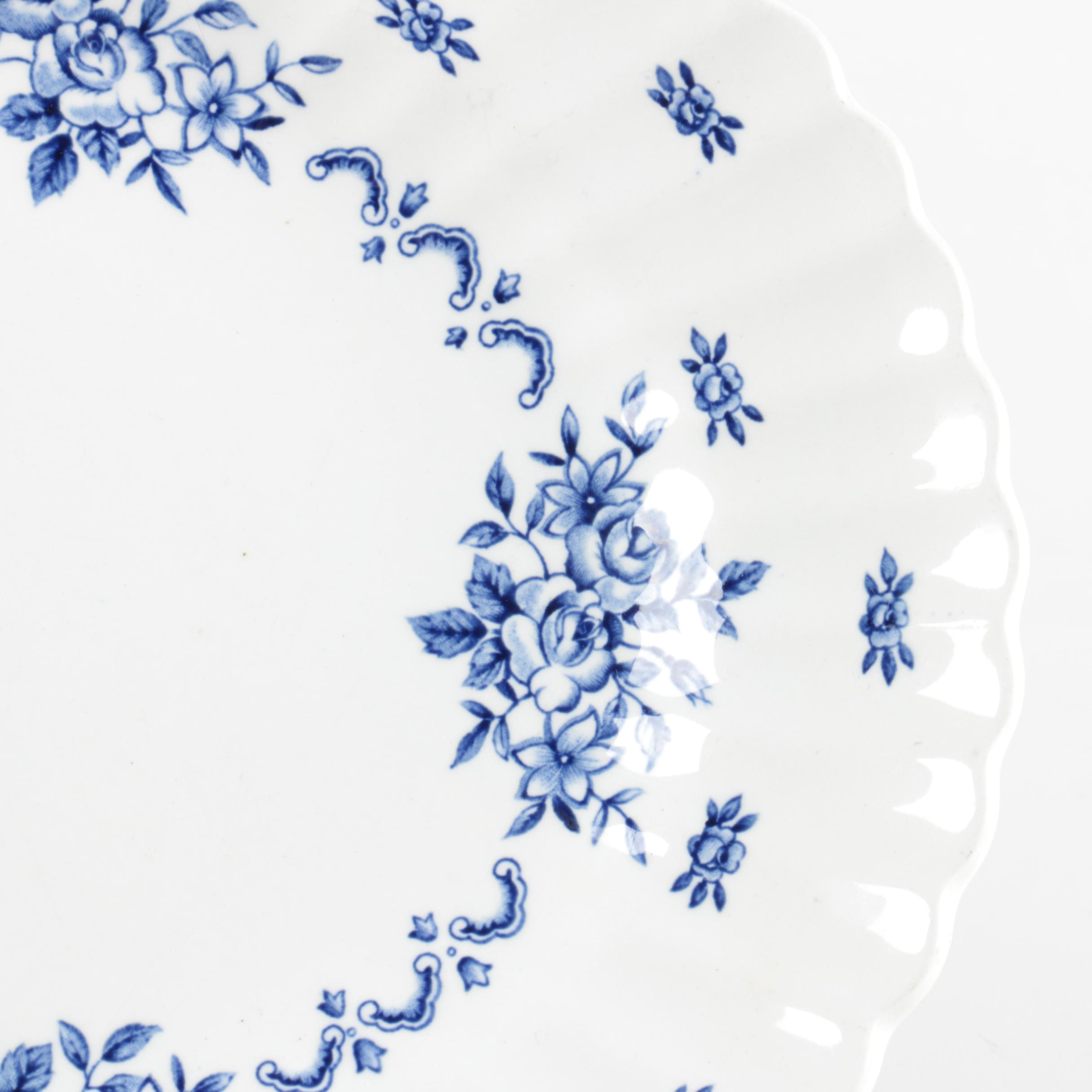 Blue and White Tableware including Royal Copenhagen and JG Meakin
