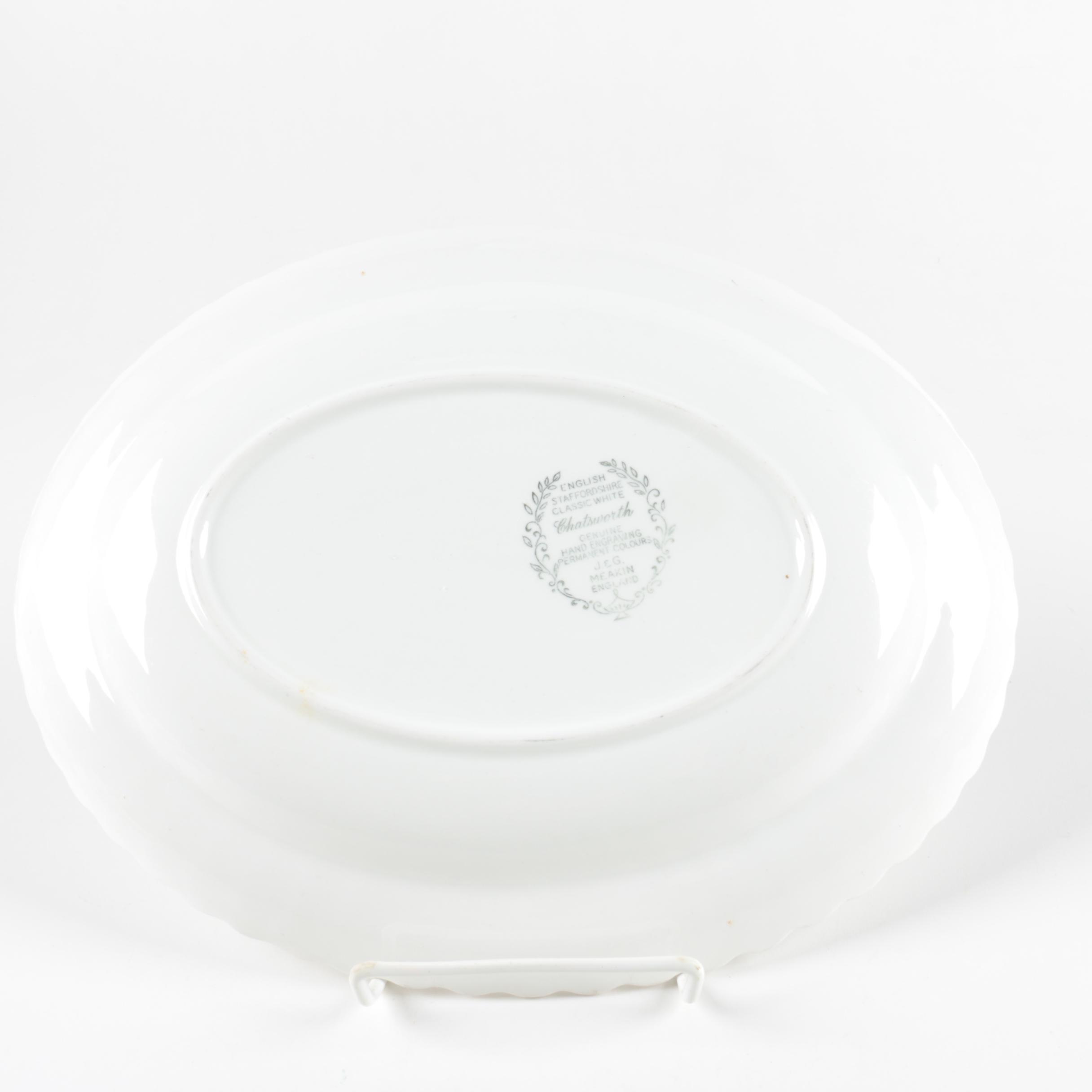 Blue and White Tableware including Royal Copenhagen and JG Meakin