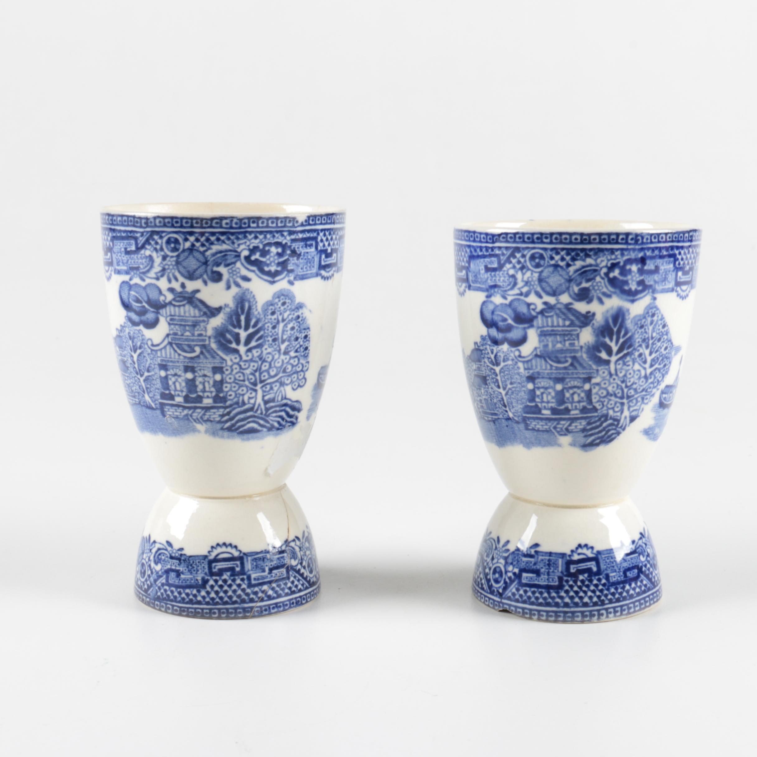 Blue and White Tableware including Royal Copenhagen and JG Meakin