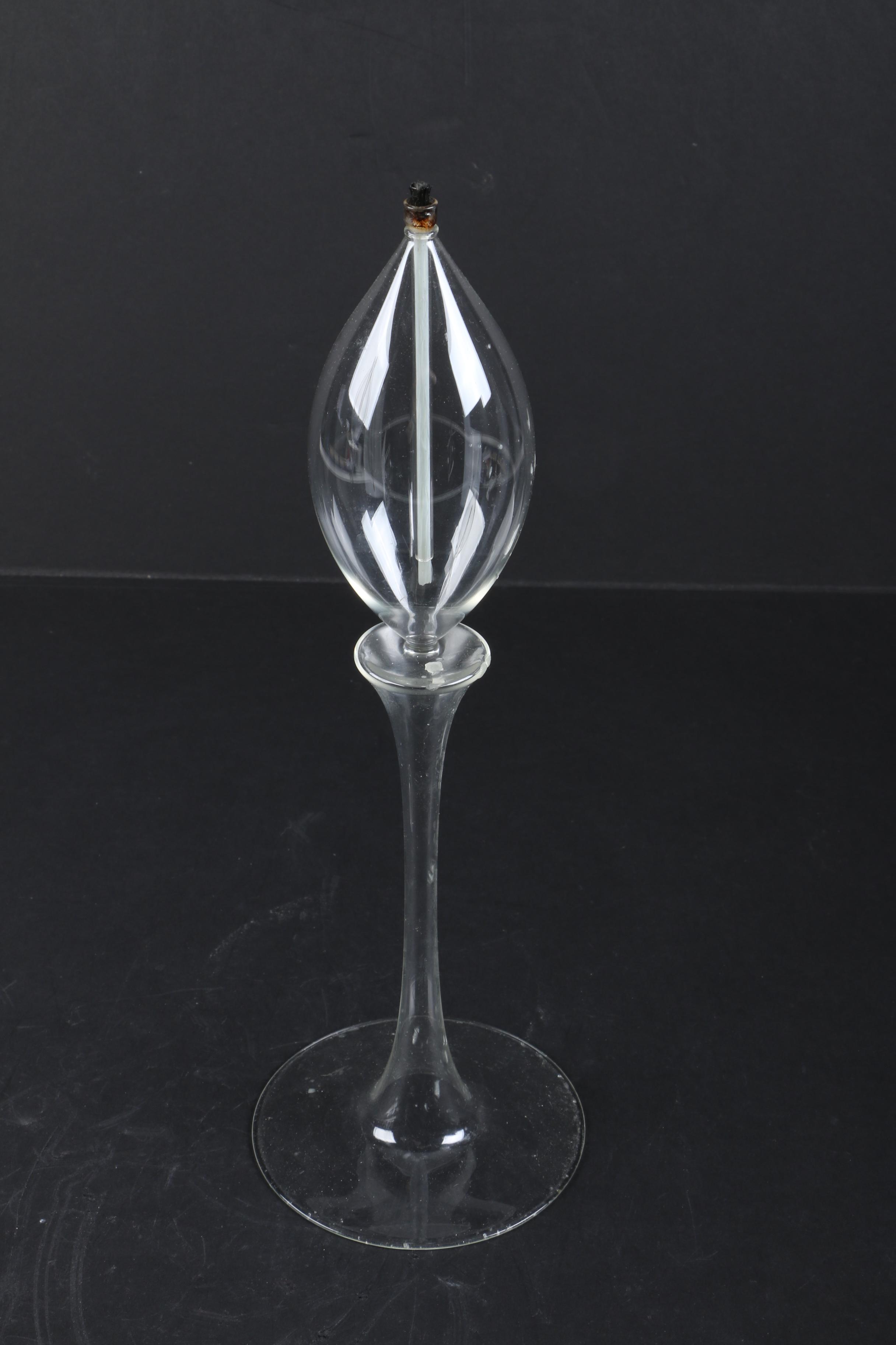 Blown Glass Stemware Lantern Set