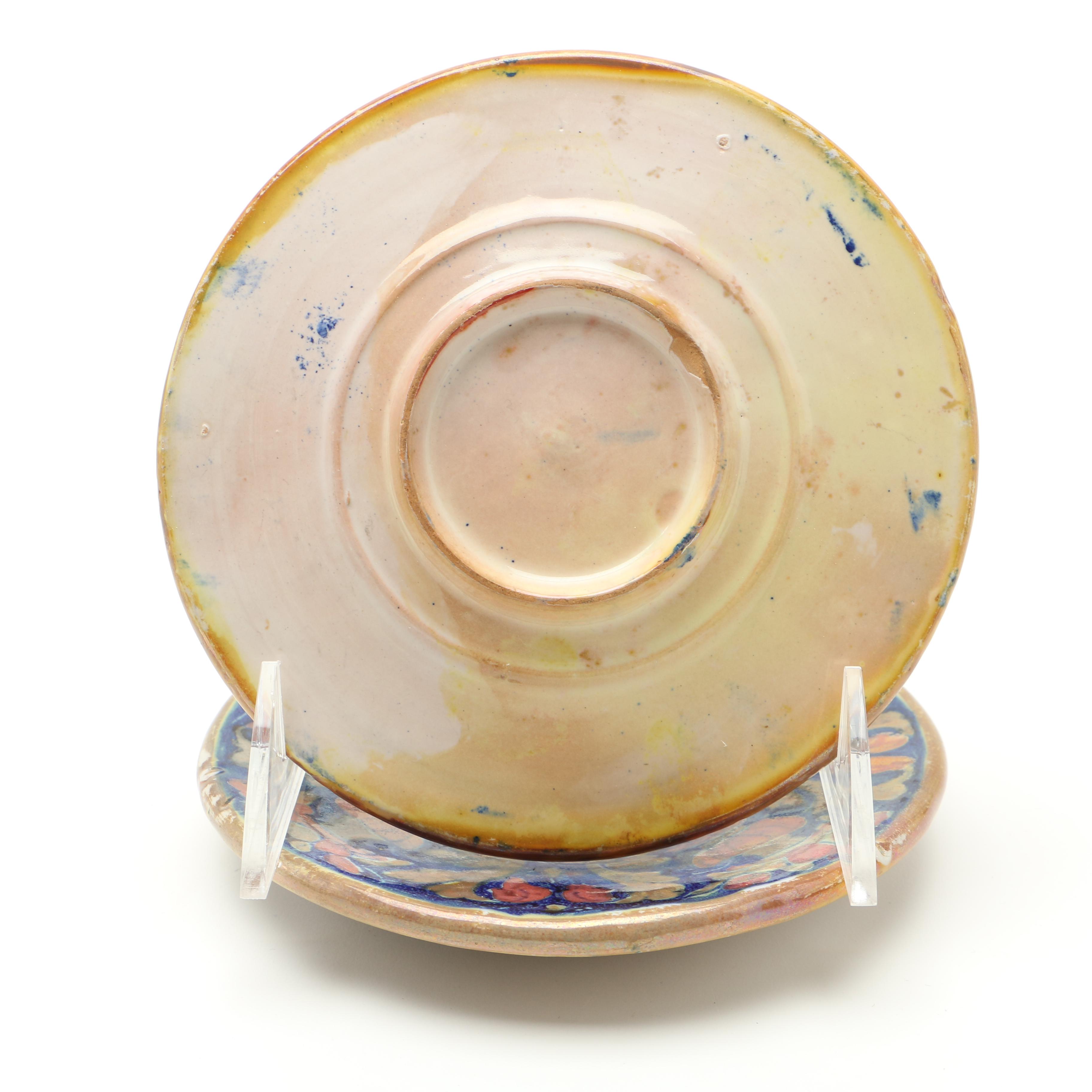 Alfredo Santarelli Majolica Teacups and Saucers