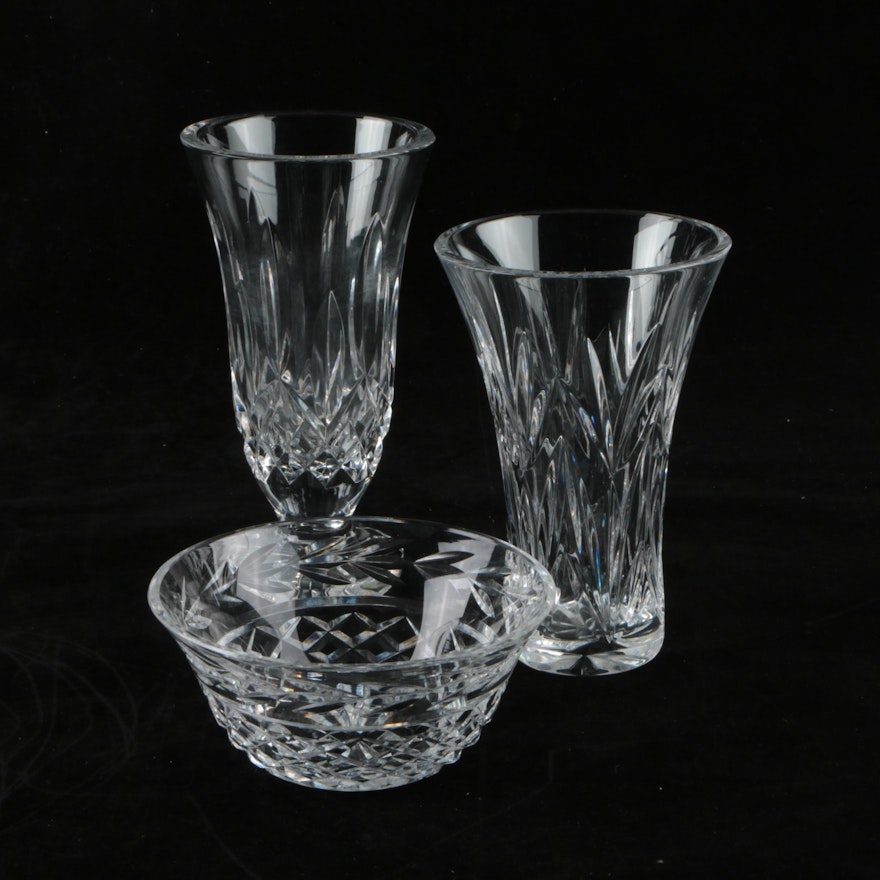Waterford Crystal Vases and Bowl