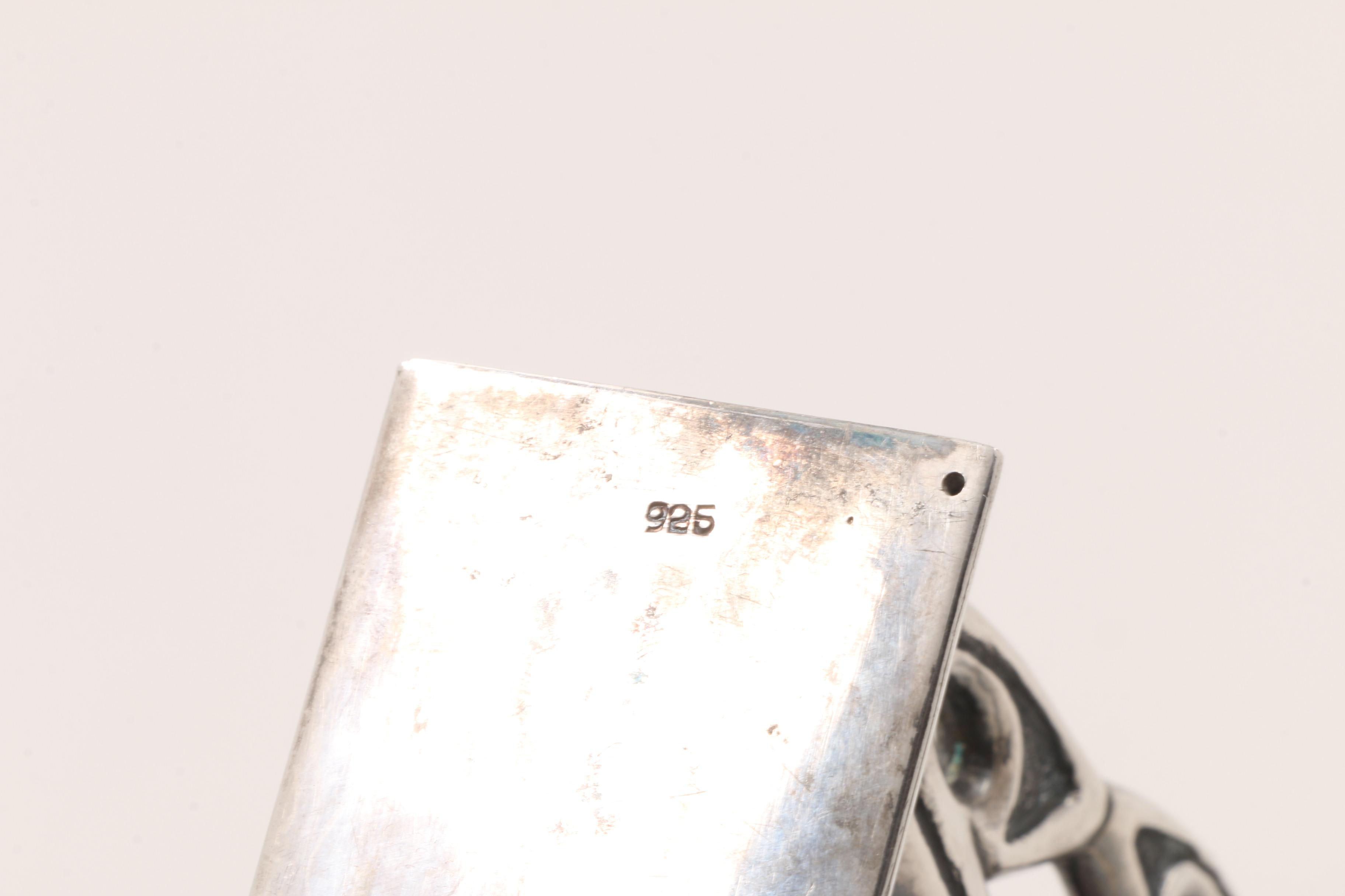 Pair of Mid-Century Indonesian Style Sterling Silver Figural Candlesticks