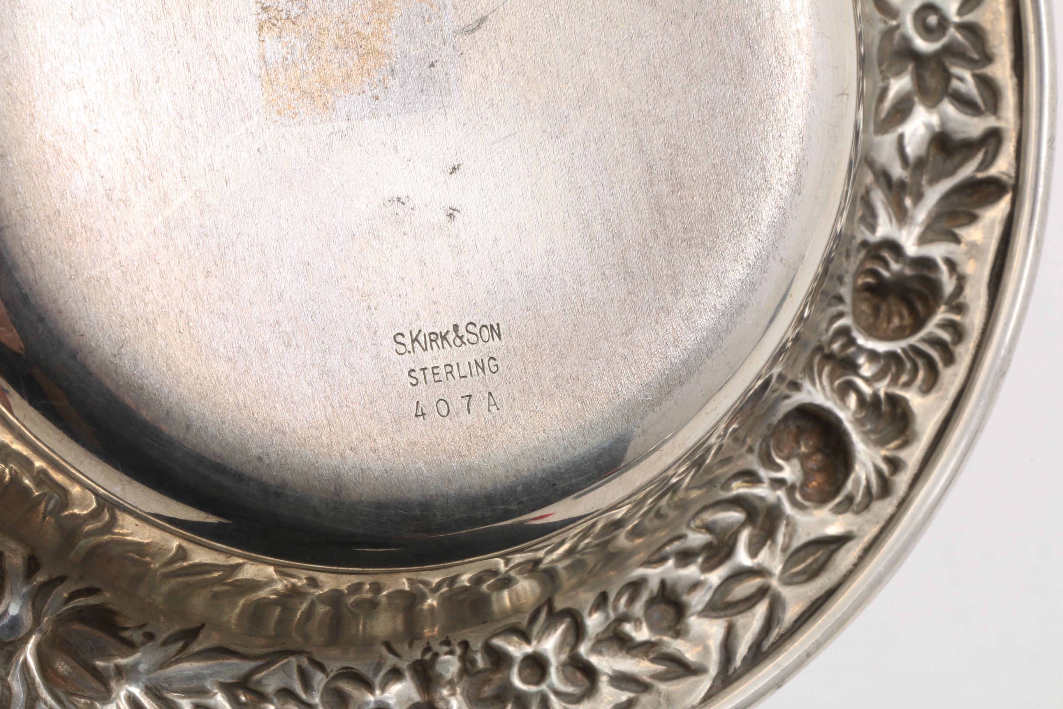 Vintage S. Kirk & Son Sterling Silver "Repousse" Bon Bon Bowl