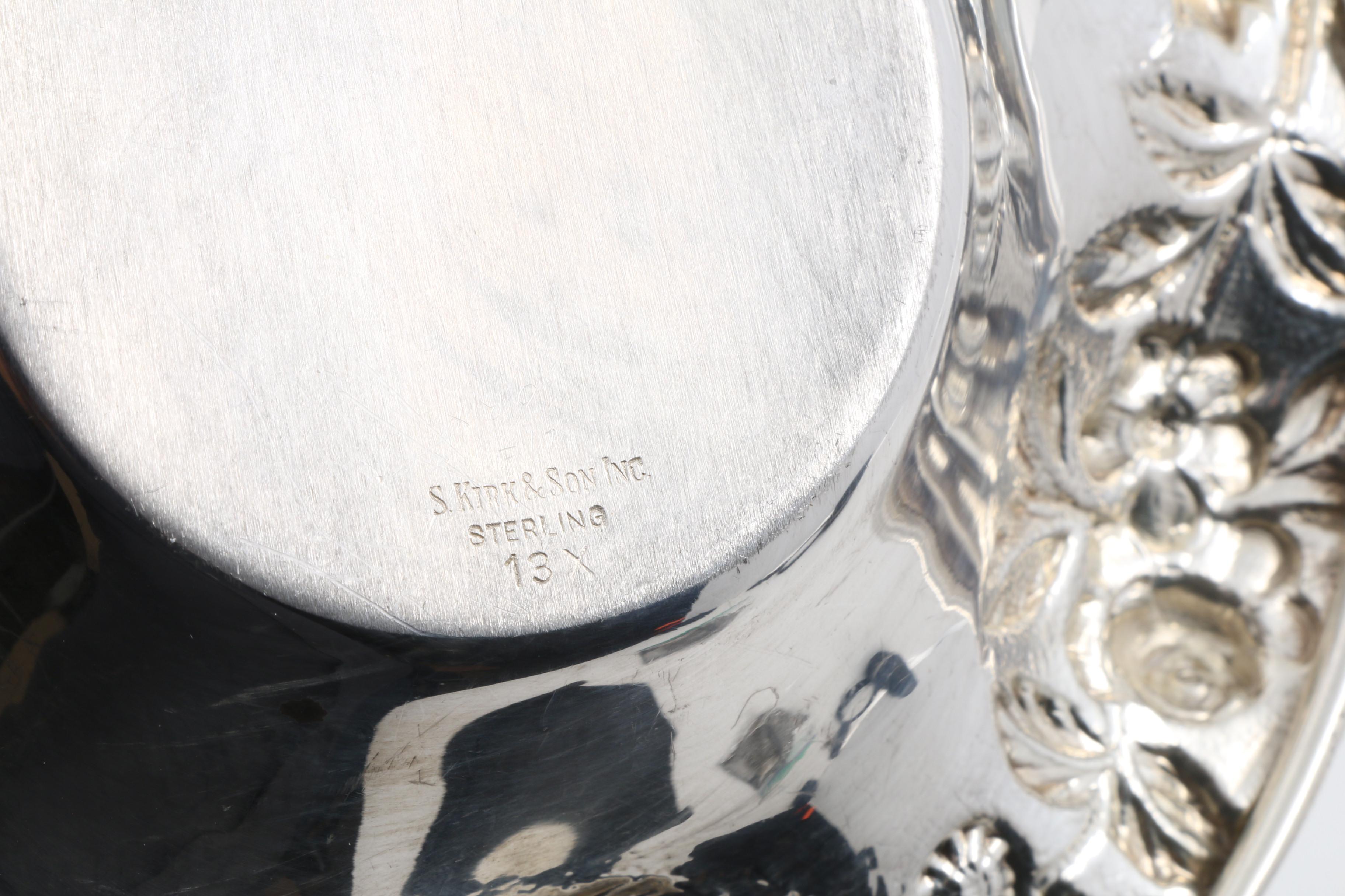 S. Kirk & Son Sterling Silver "Repousse" Bon Bon Bowl