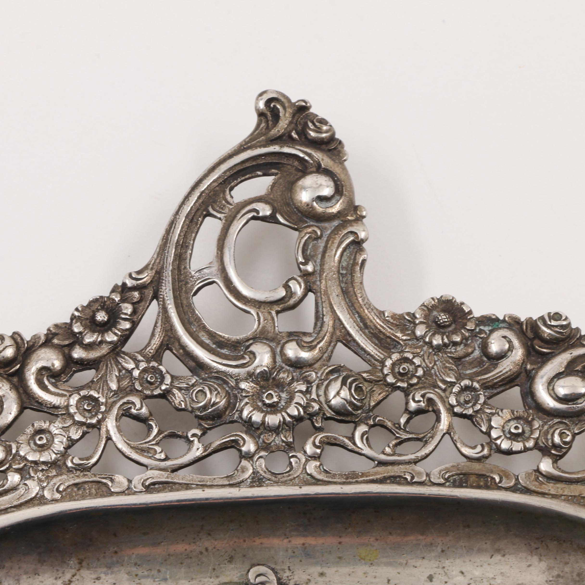 Vintage Hanau German 800 Silver Crumb Tray