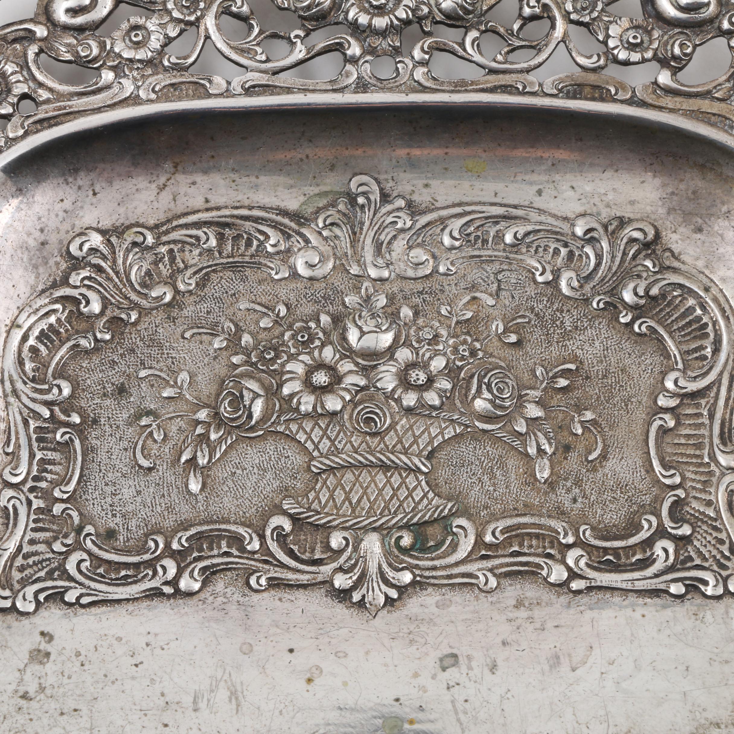 Vintage Hanau German 800 Silver Crumb Tray