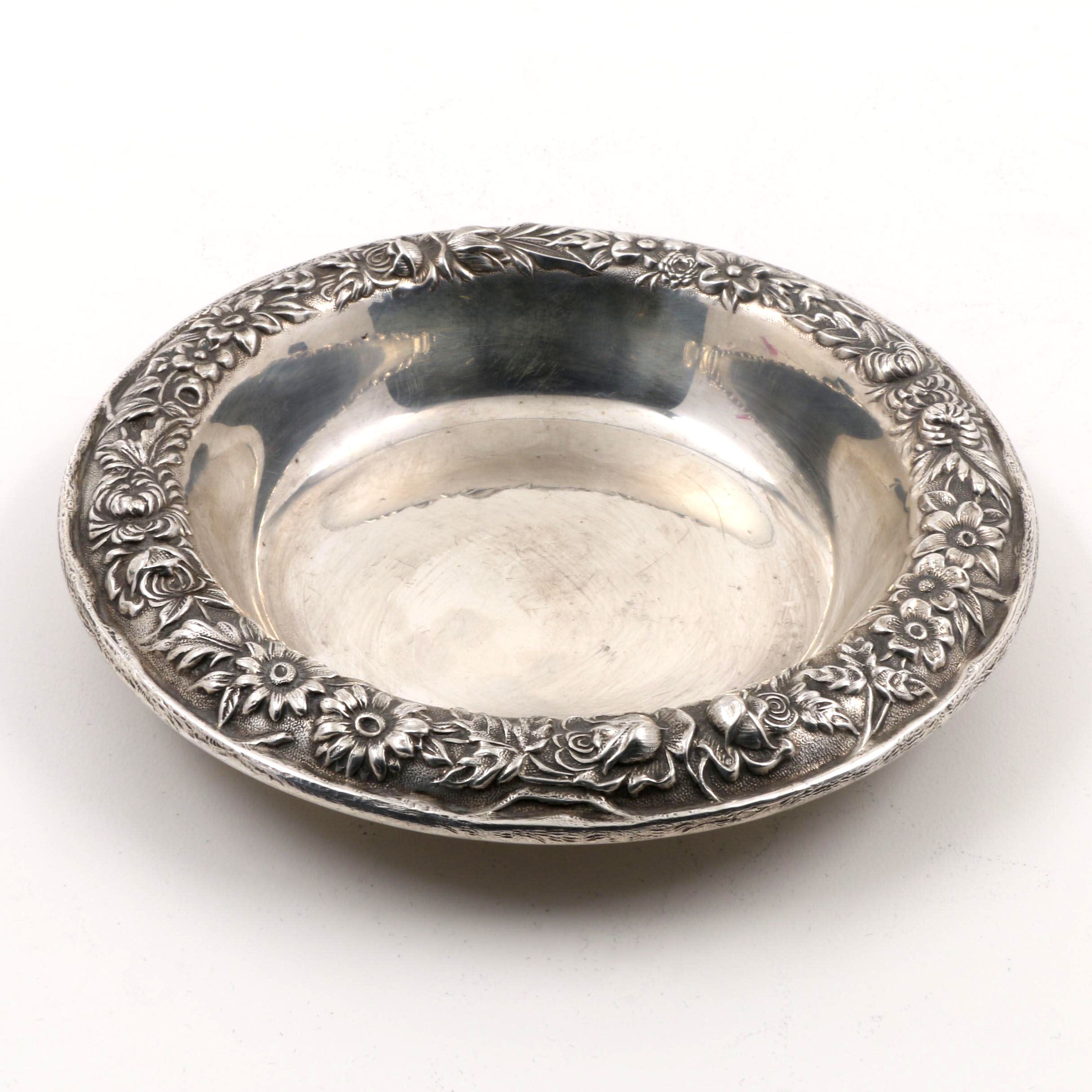 Vintage S. Kirk & Son Sterling Silver "Repousse" Bon Bon Bowl