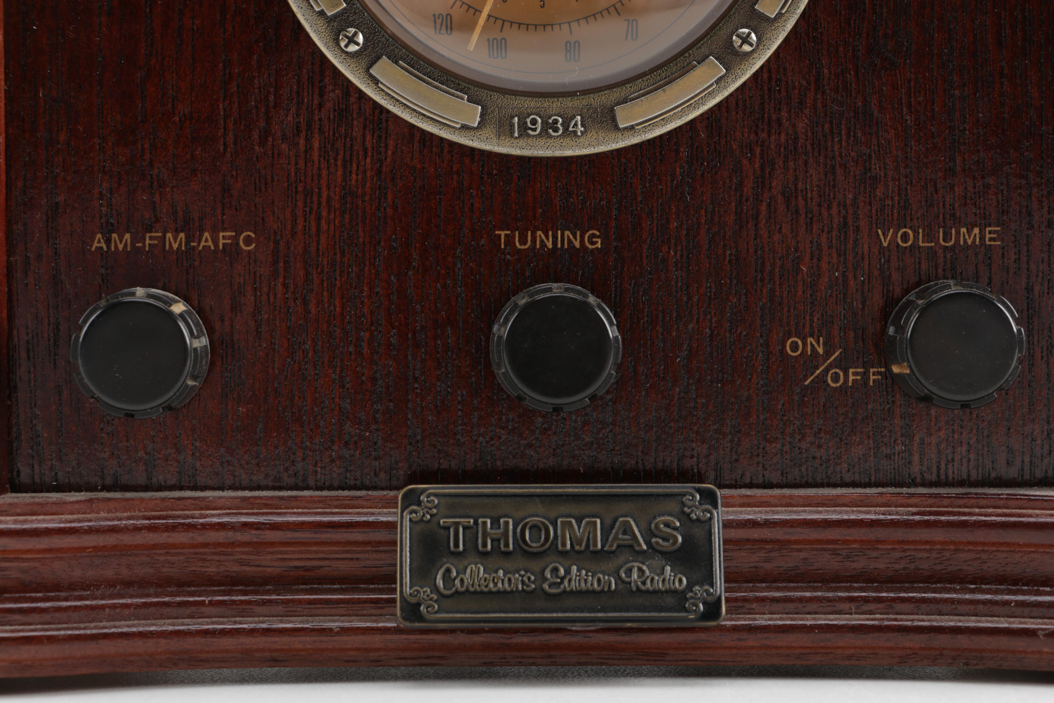 Thomas "America Series 1923" Reproduction Collector's Edition Radio