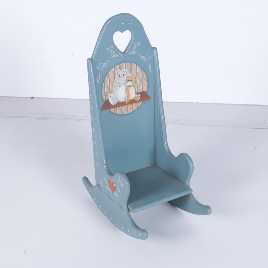 Child's Painted Rocking Chair