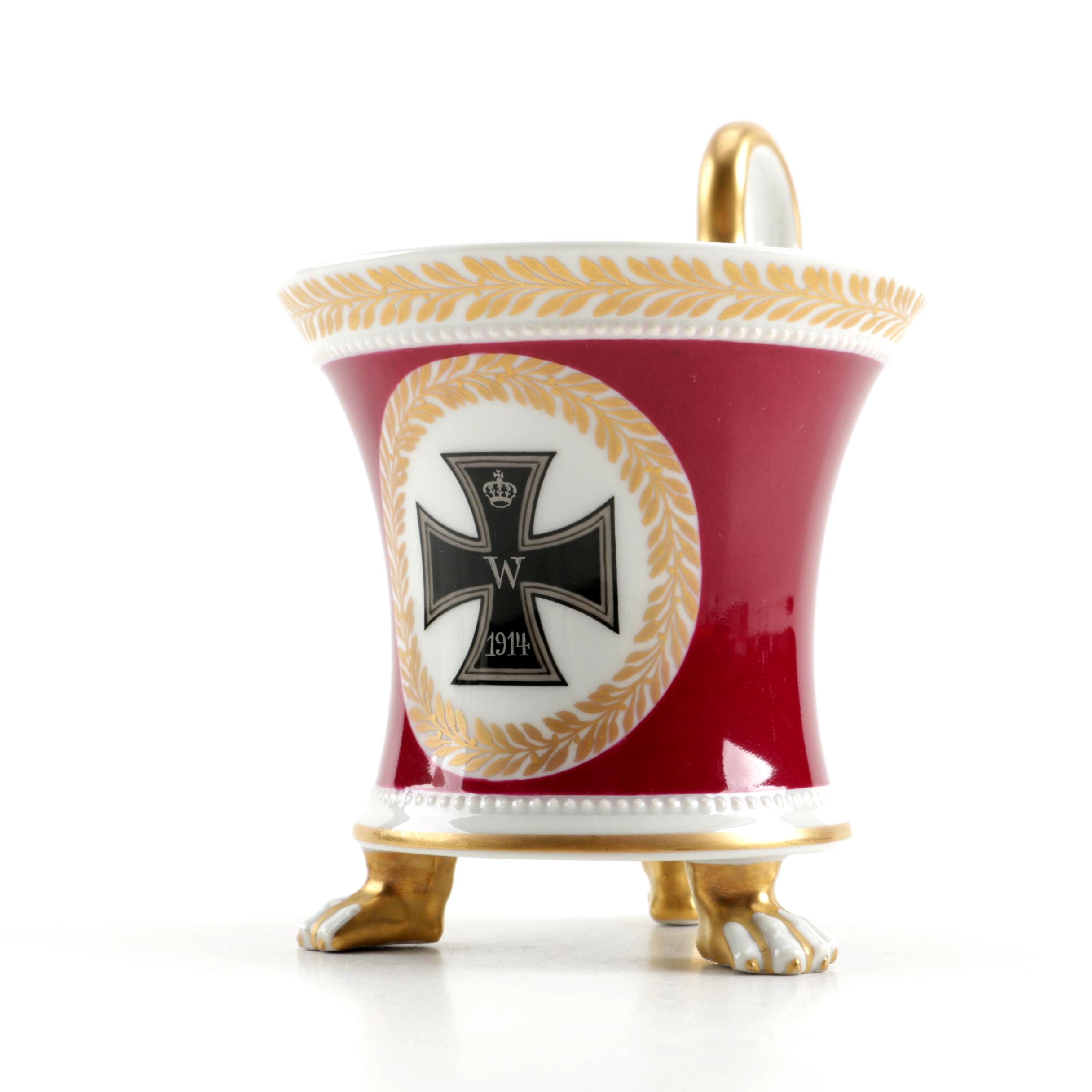 Antique World War One Prussian KPM Cabinet Cup