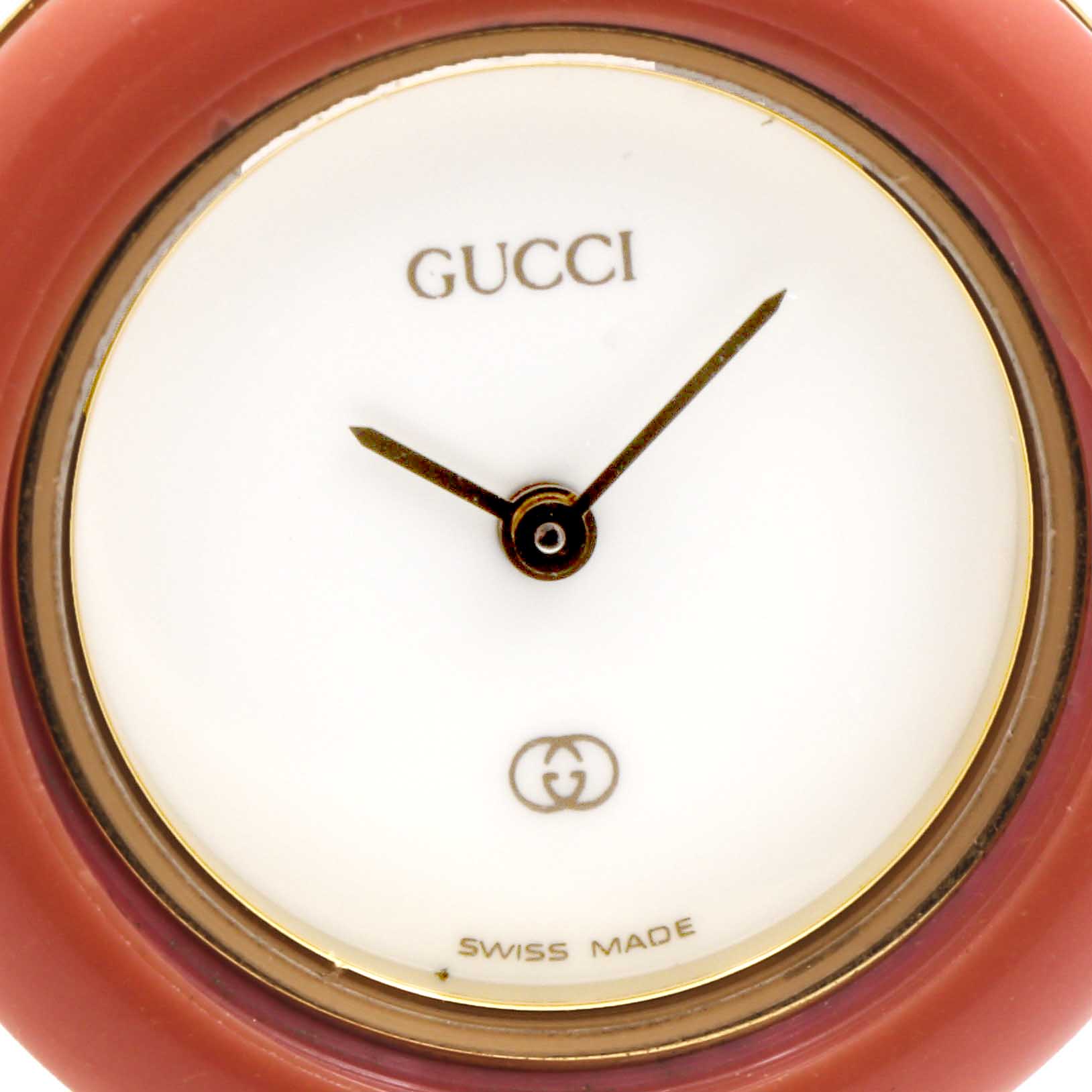 Gucci Gold Tone Watch with Interchangeable Bezels