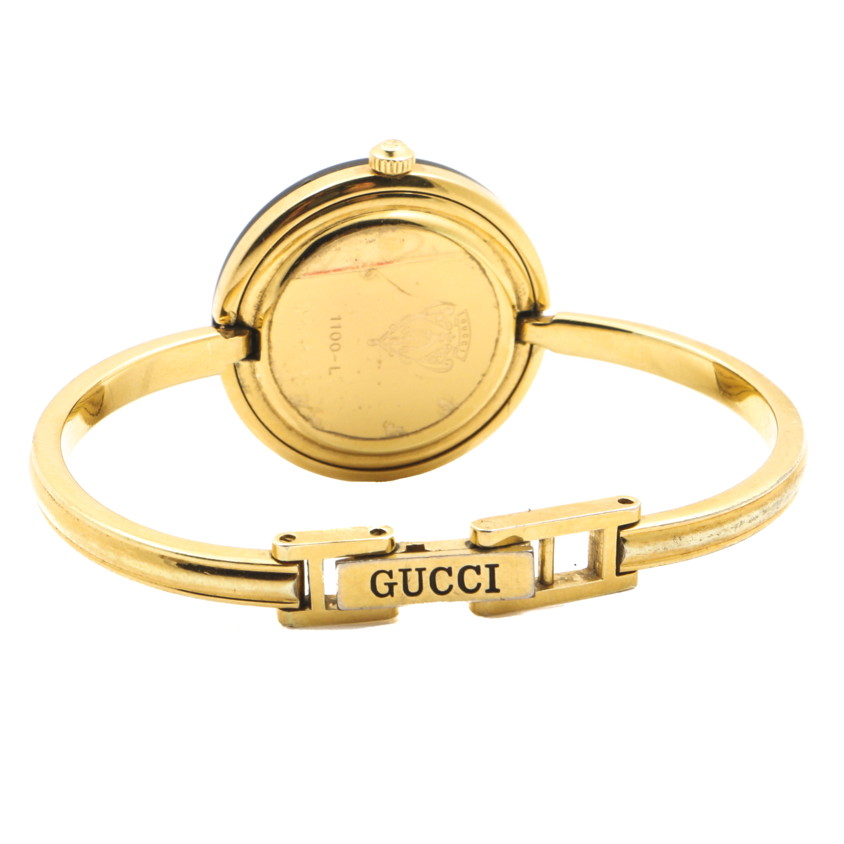 Gucci Gold Tone Watch with Interchangeable Bezels