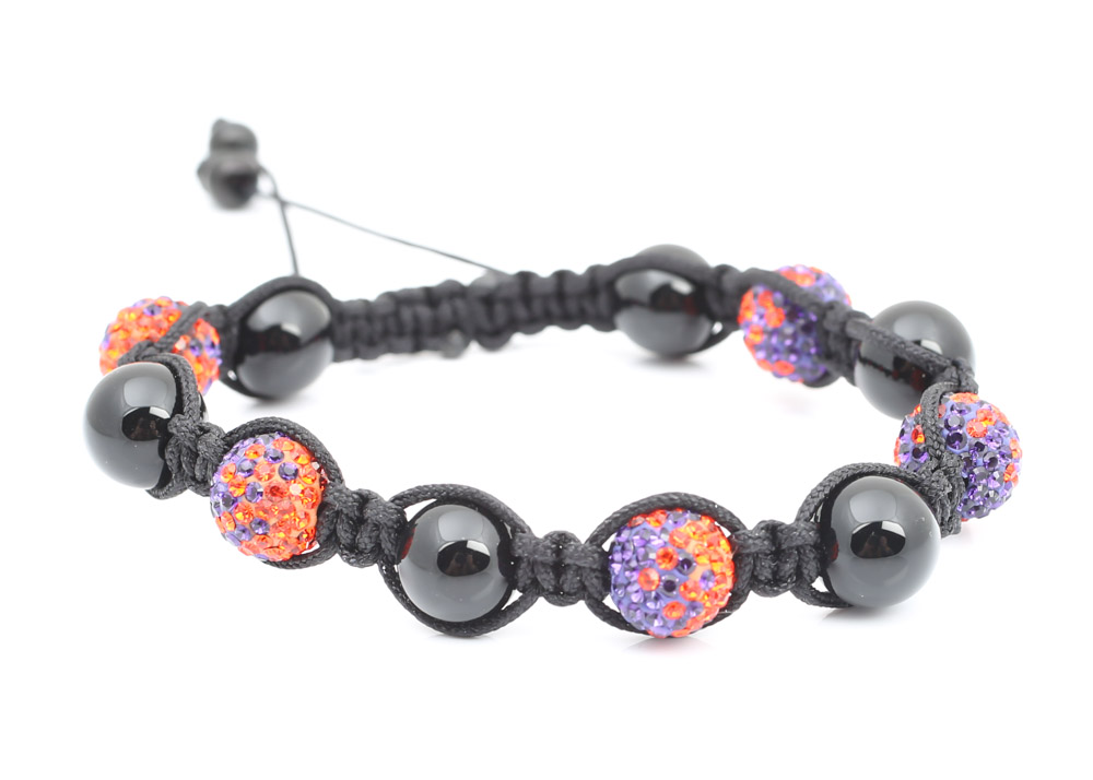 USC and Clemson University Themed Braided Crystal Embellished Bracelets