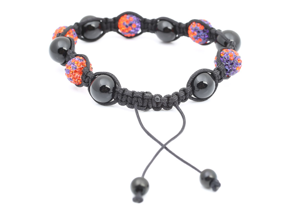 USC and Clemson University Themed Braided Crystal Embellished Bracelets