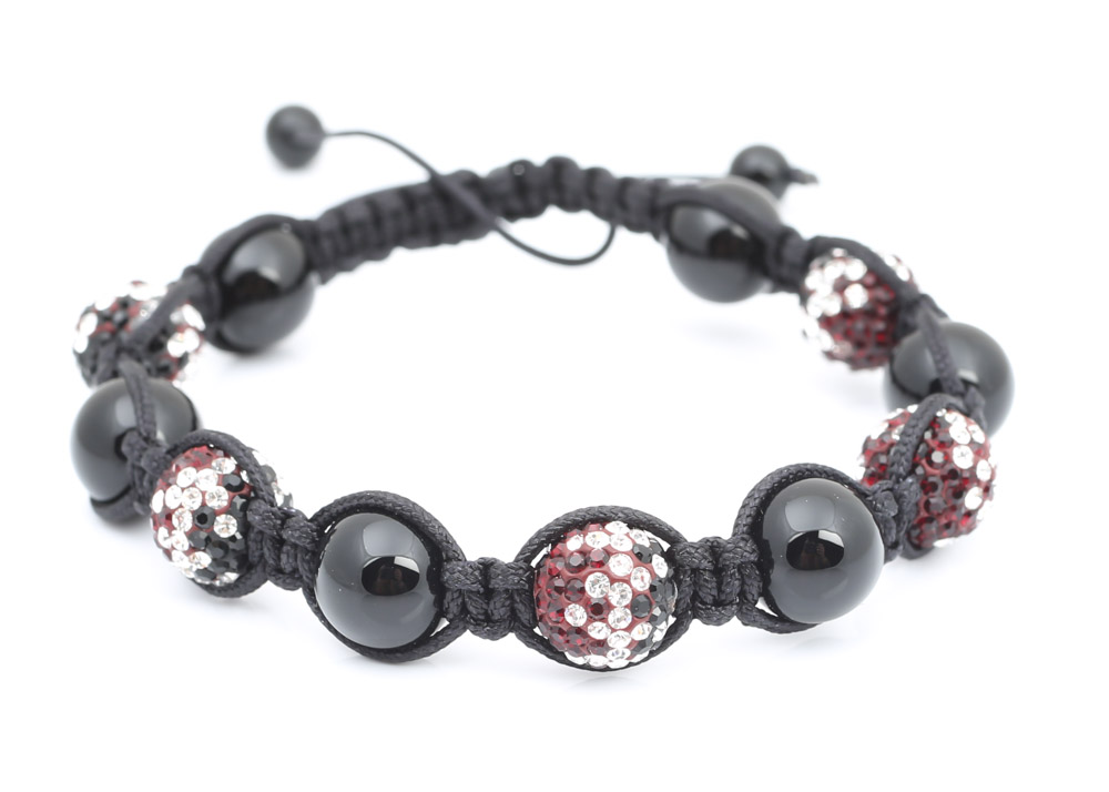 USC and Clemson University Themed Braided Crystal Embellished Bracelets