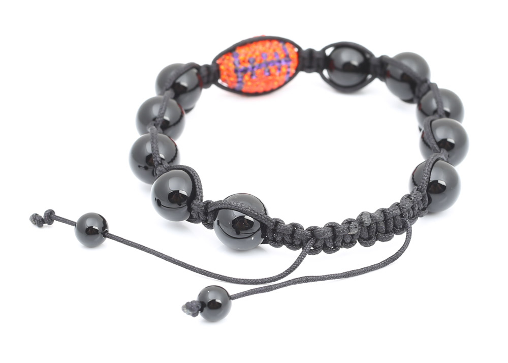 USC and Clemson University Themed Braided Crystal Embellished Bracelets