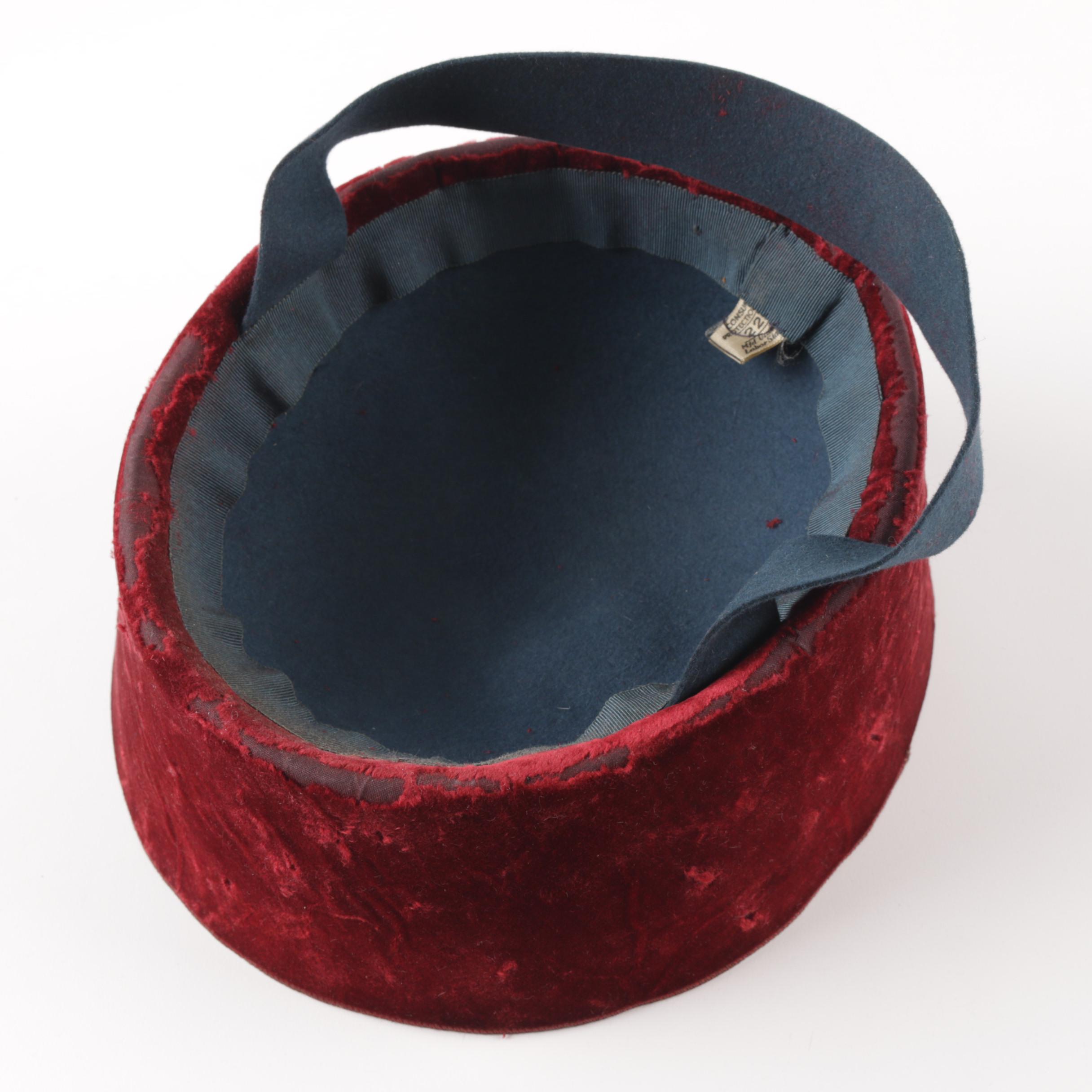 Women's Circa 1960s Vintage Hats Including Bullock's Wilshire