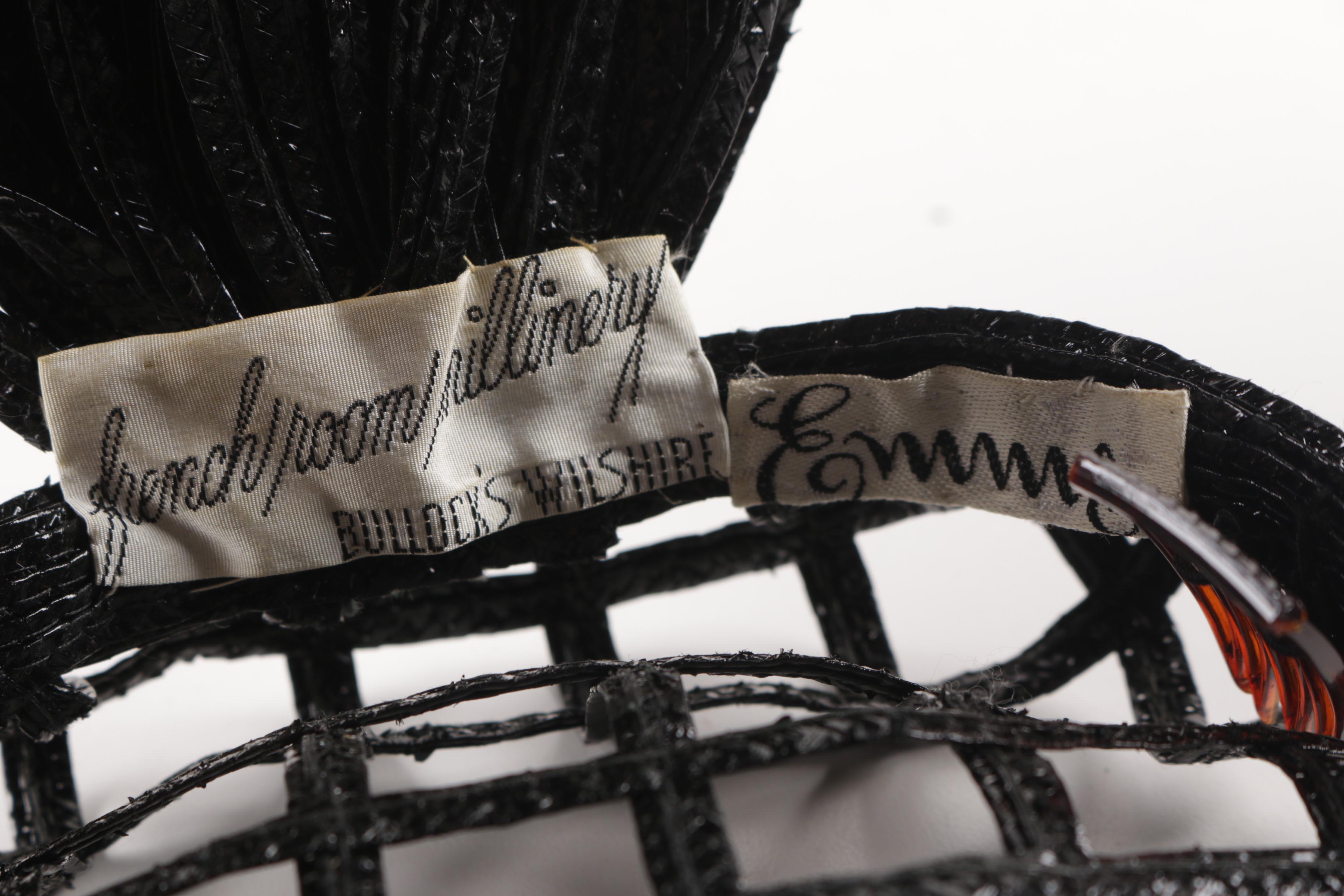 Women's Circa 1960s Vintage Hats Including Bullock's Wilshire