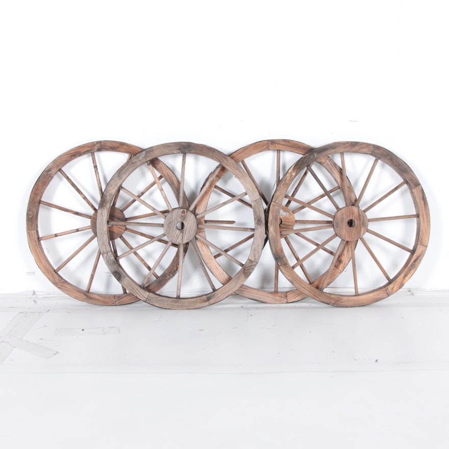 Four Wagon Wheels