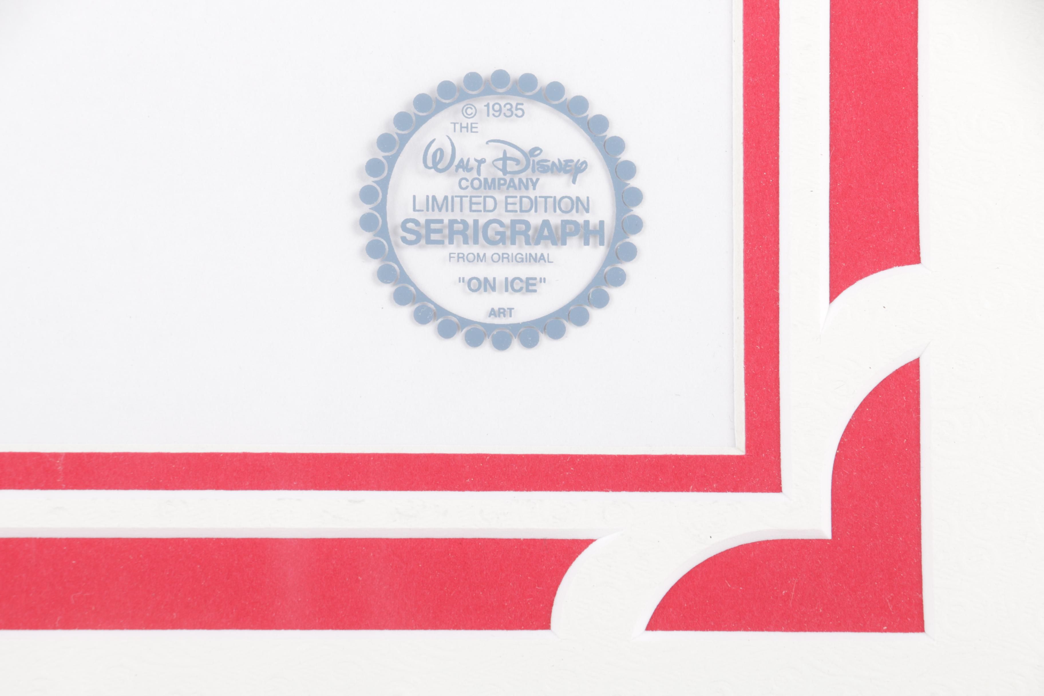 Disney Sericel "Mickey and Minnie on Ice"