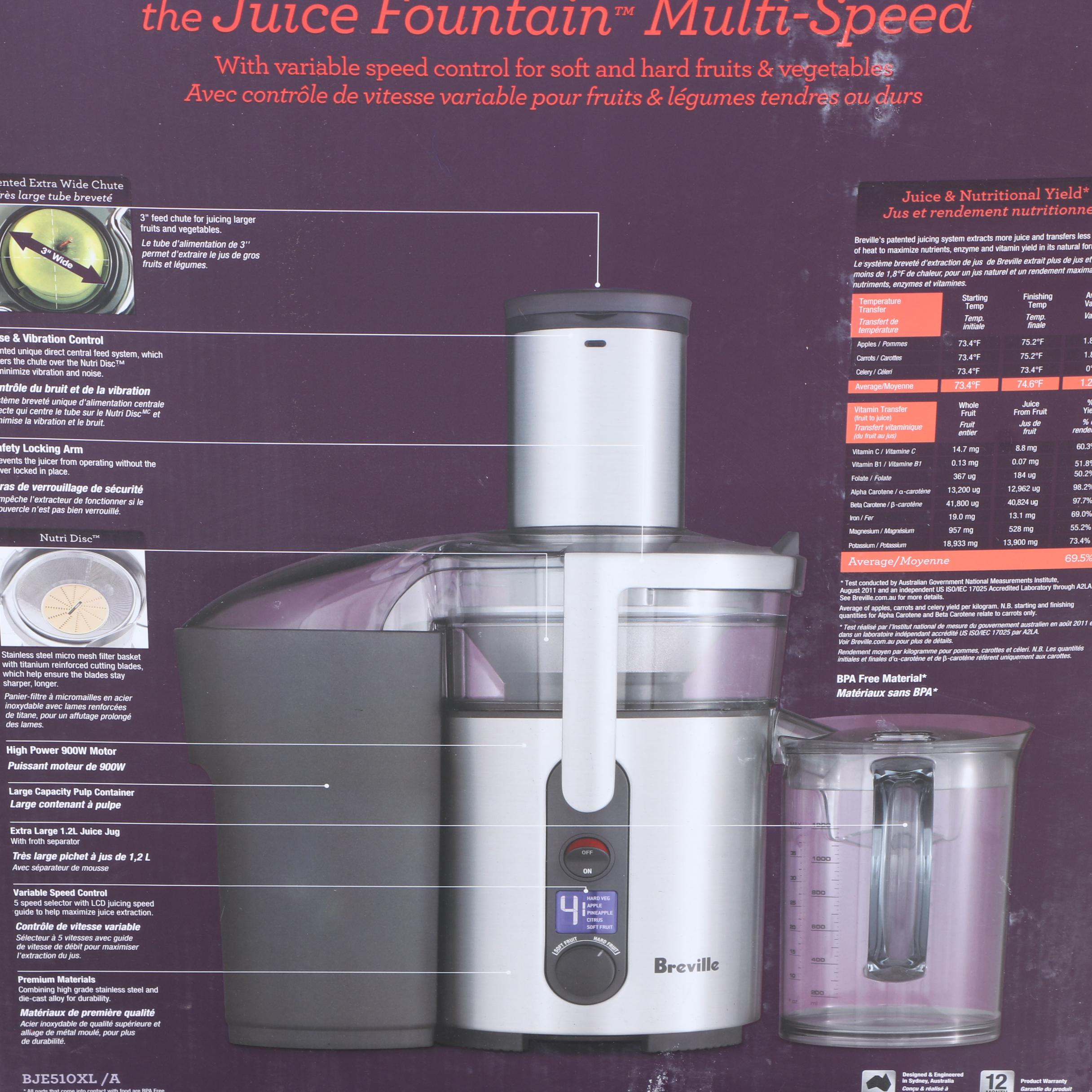 Breville "The Juice Fountain" Electric Juicer