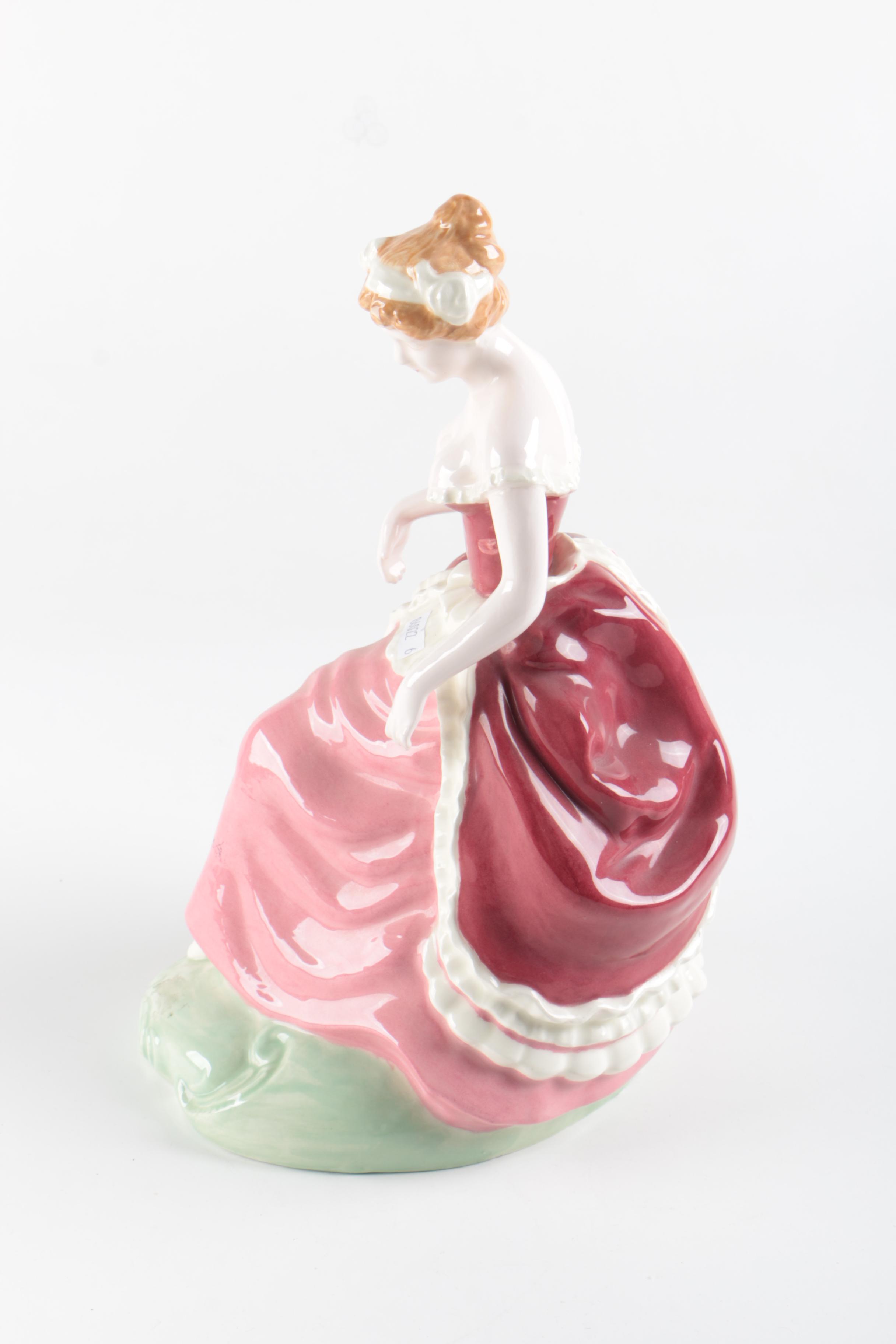 Vintage Newell's Ceramic Female Figurine