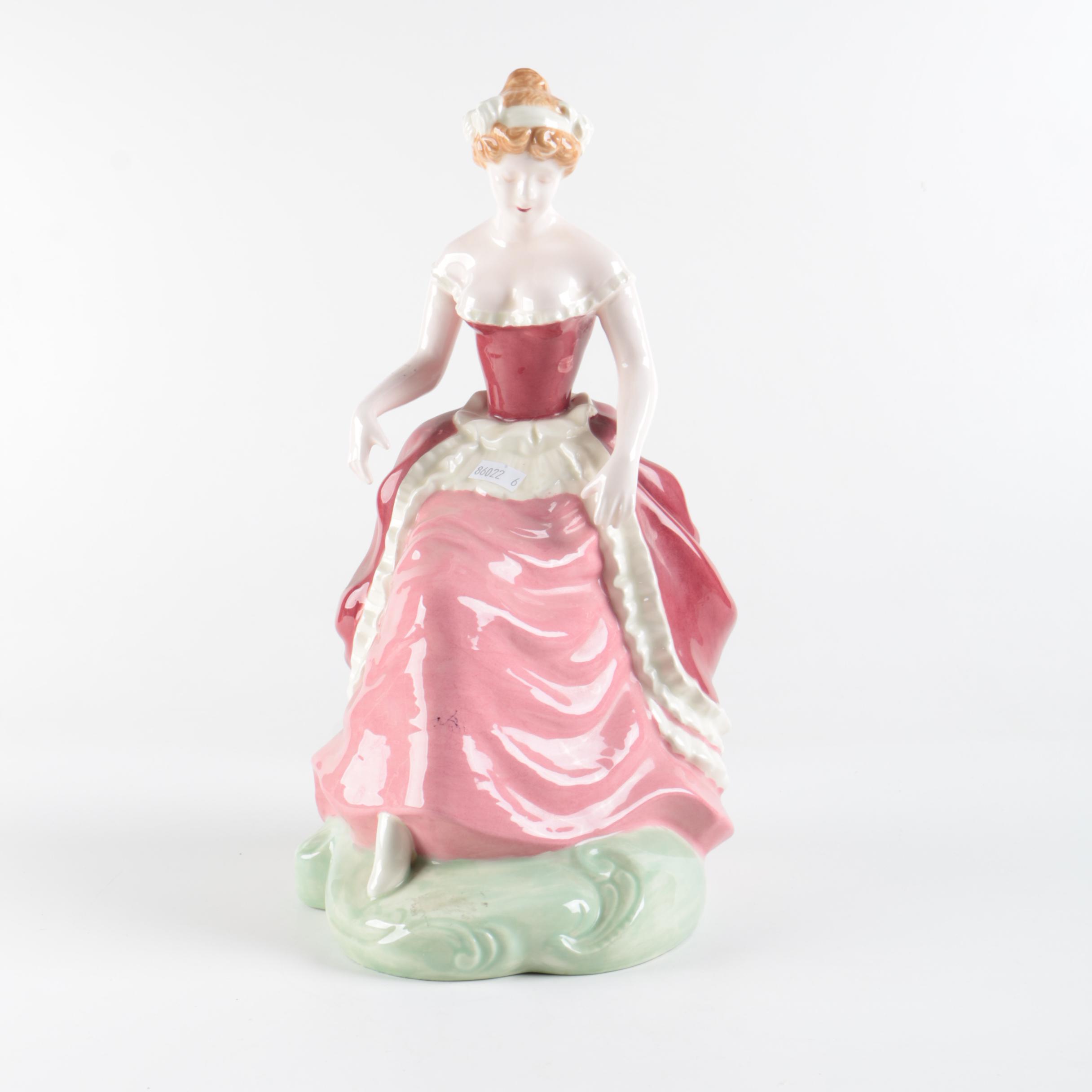 Vintage Newell's Ceramic Female Figurine