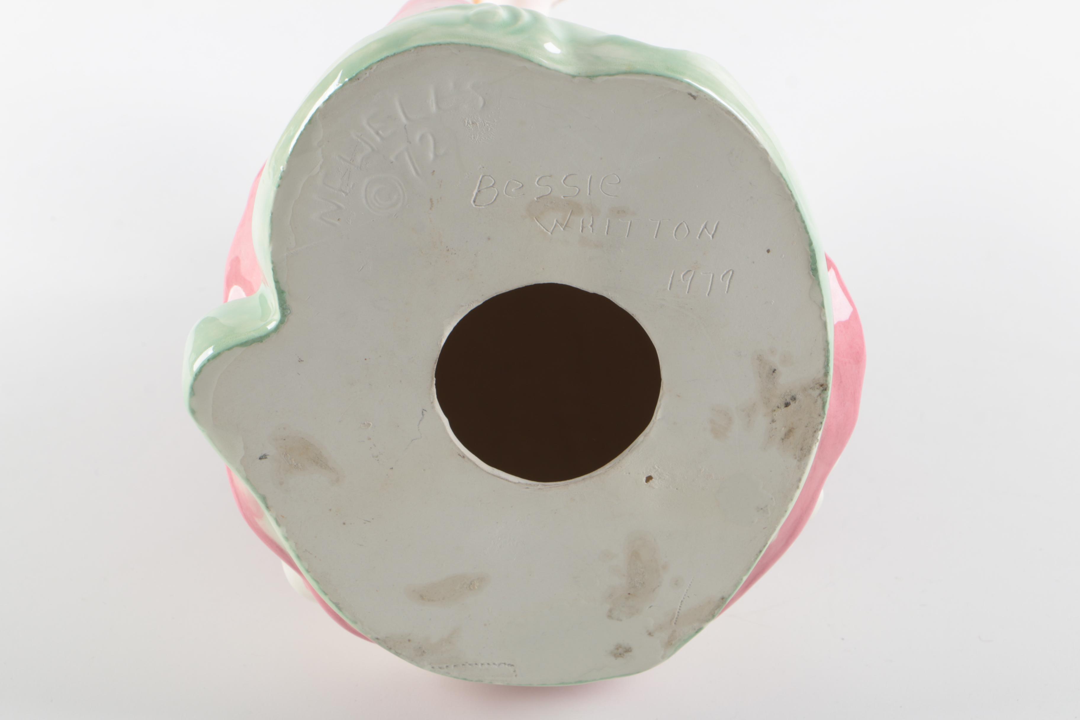 Vintage Newell's Ceramic Female Figurine