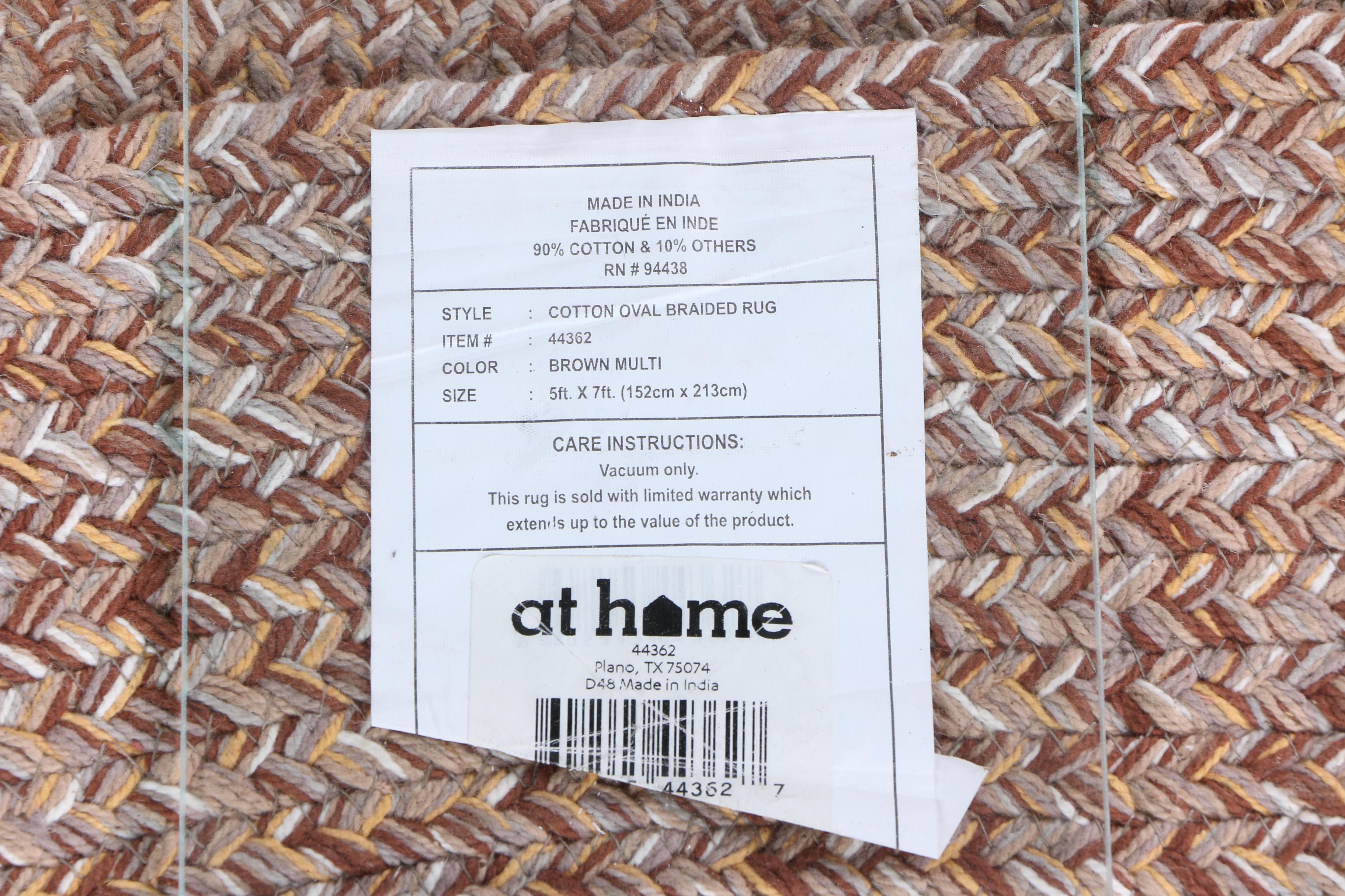 Cotton Oval Braided Rug By At Home