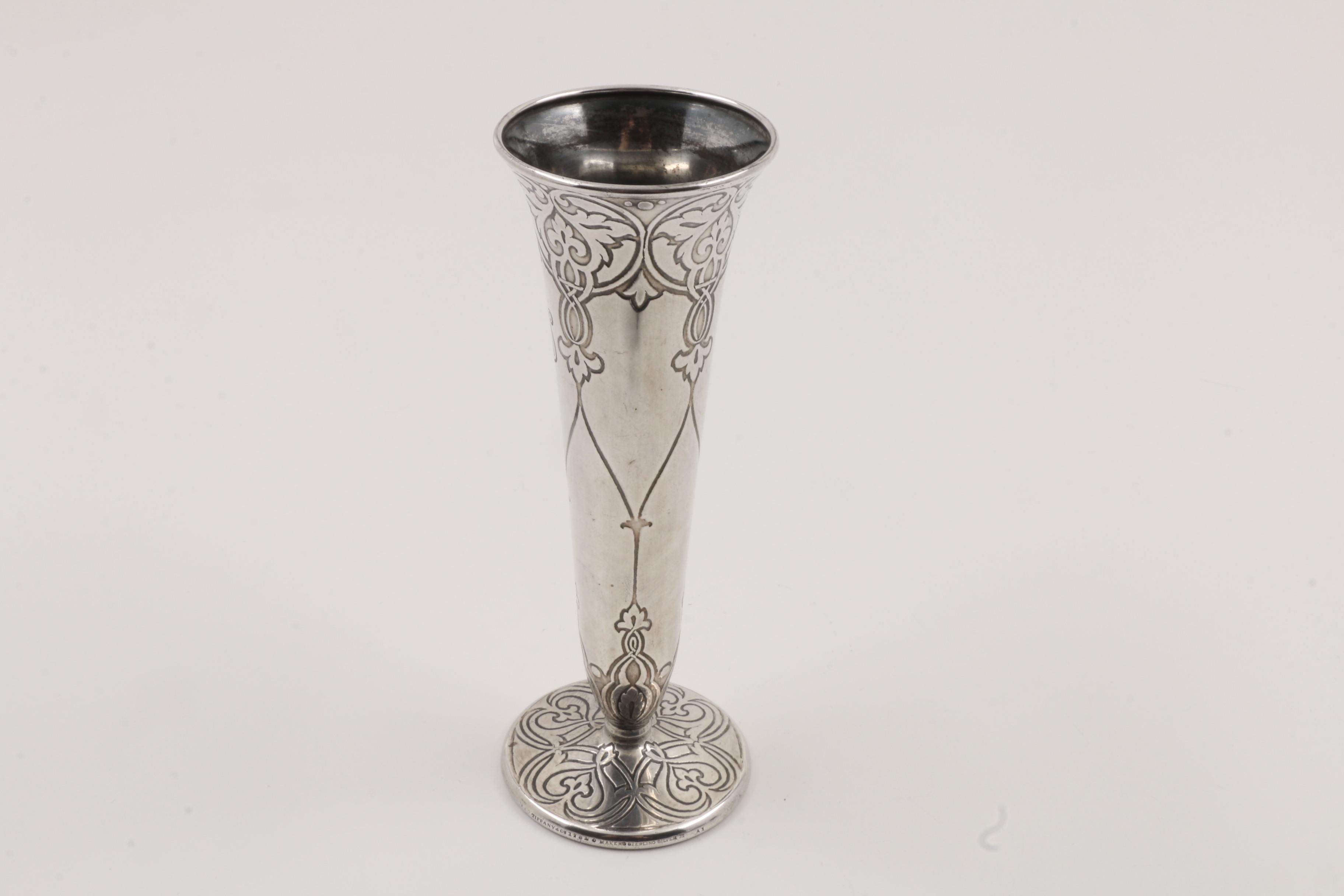 Early 20th Century Tiffany & Co. Weighted Sterling Vase