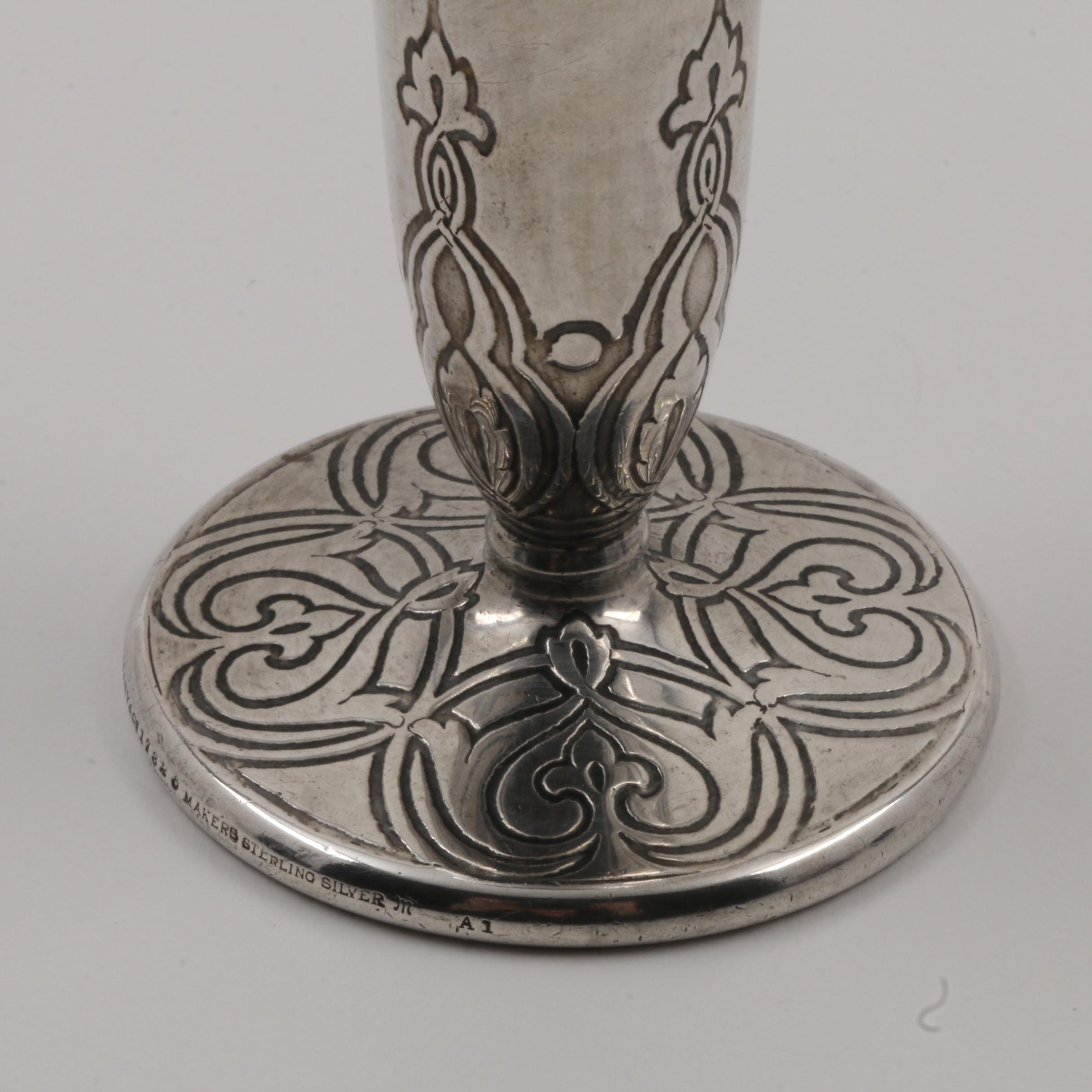 Early 20th Century Tiffany & Co. Weighted Sterling Vase