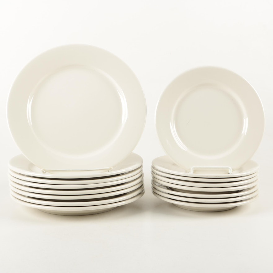 Buffalo China Cream Porcelain Plates