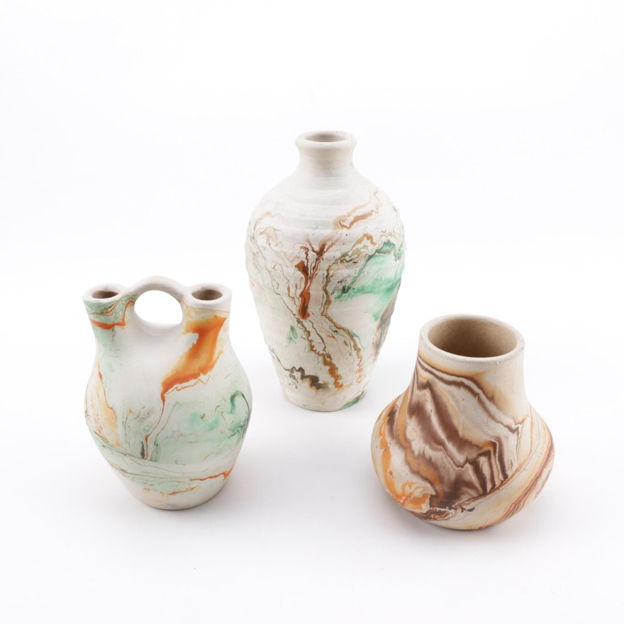 Vintage Nemadji Pottery Vases