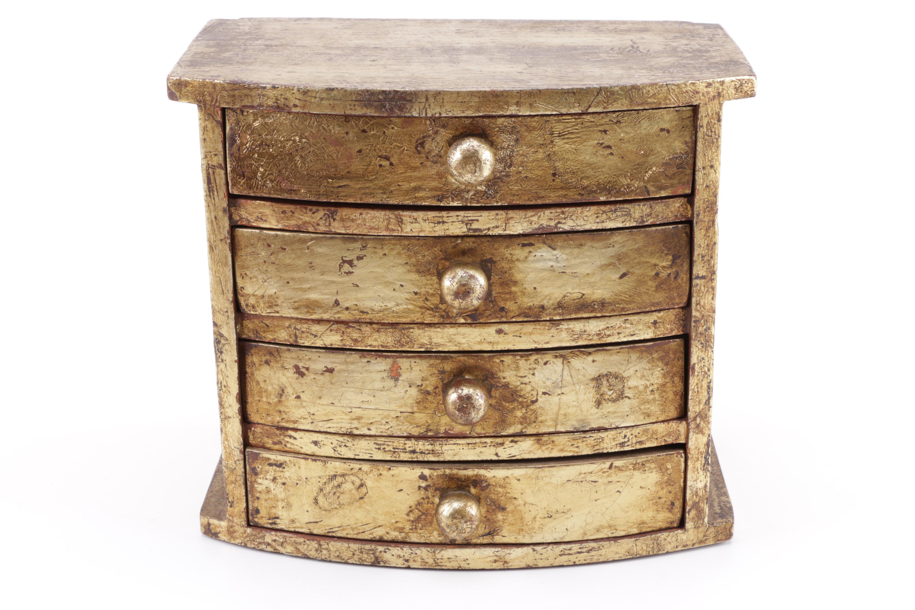 Vintage Trinket Boxes Including Inlaid Wood