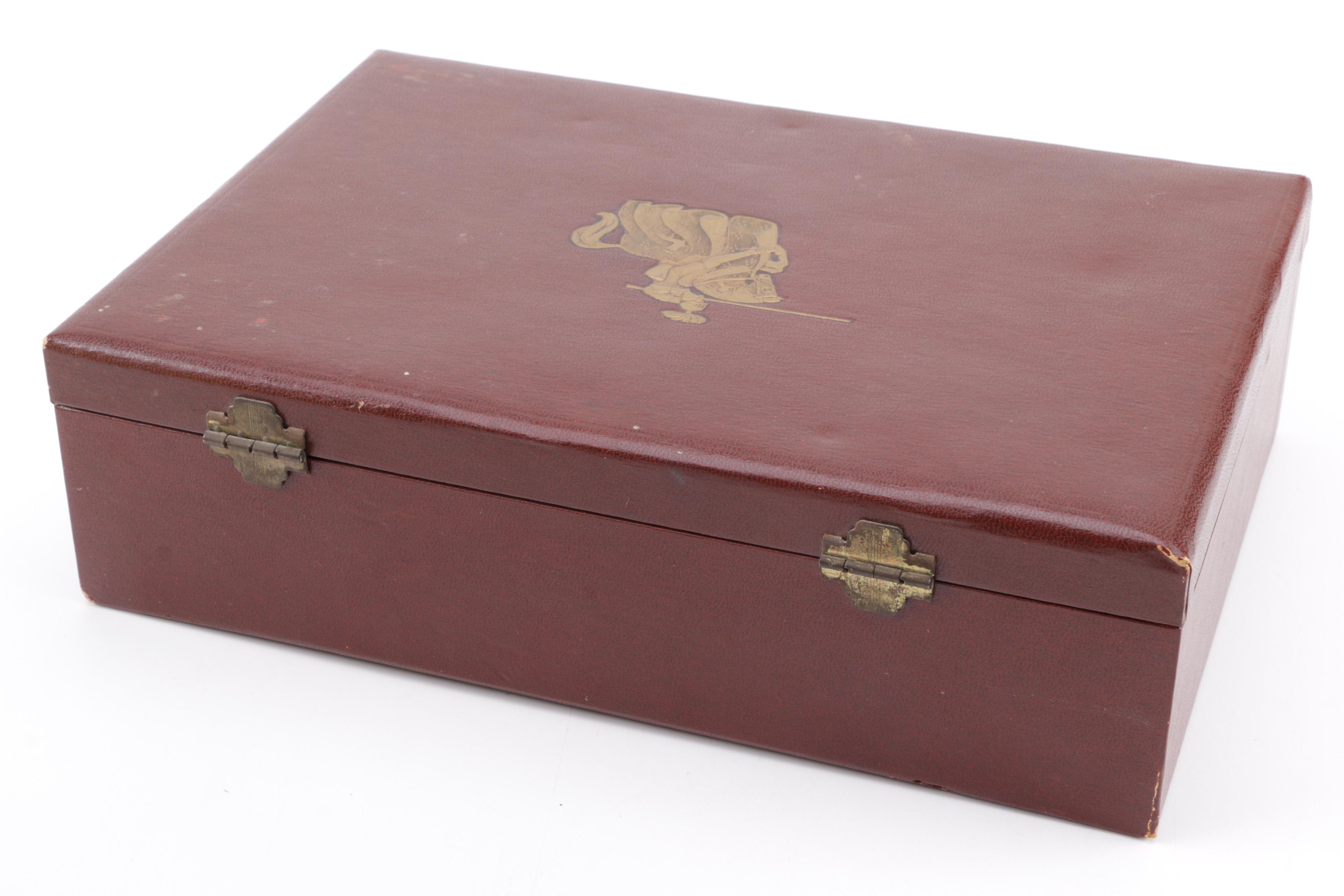 Vintage Trinket Boxes Including Inlaid Wood