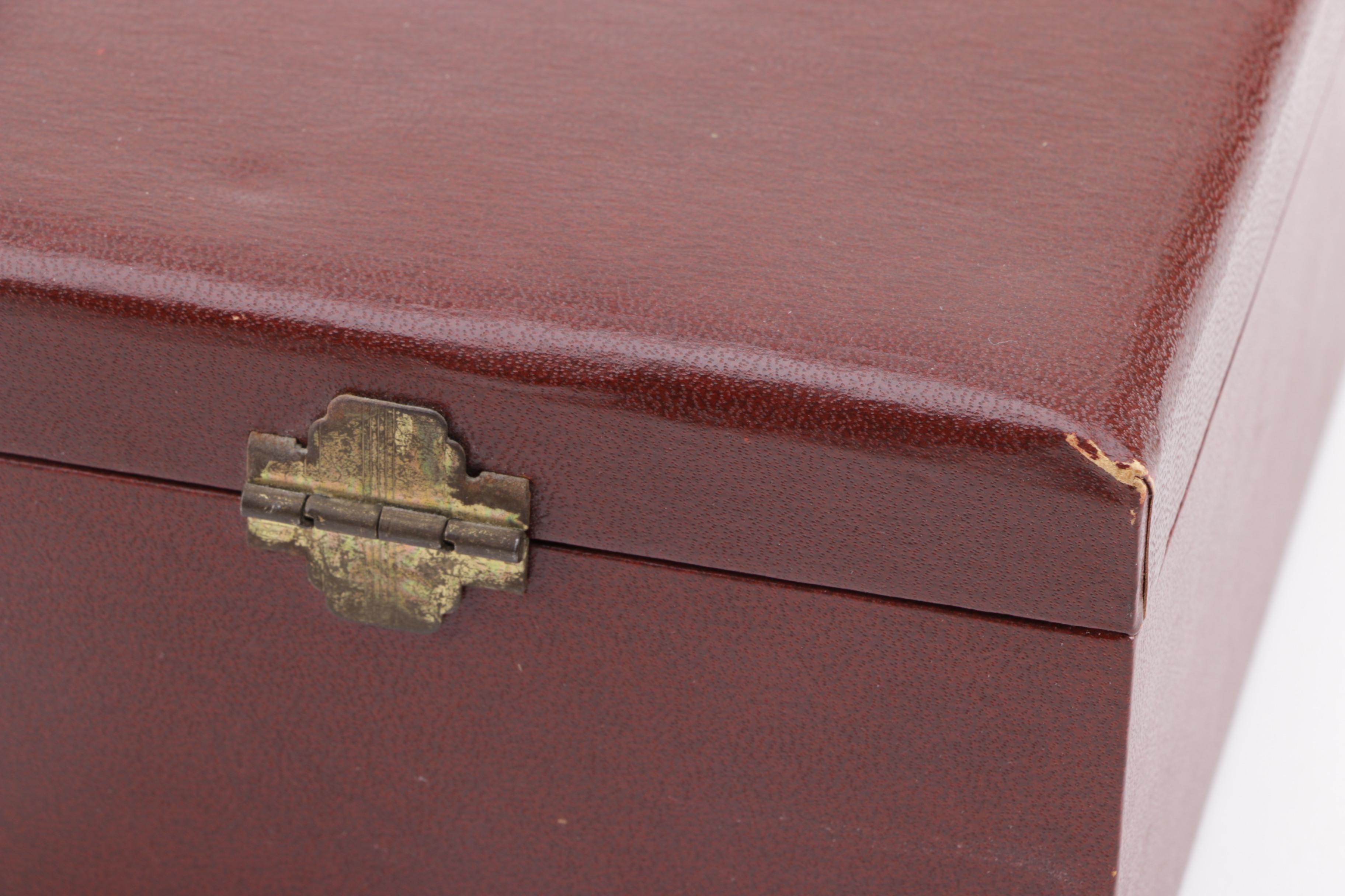 Vintage Trinket Boxes Including Inlaid Wood