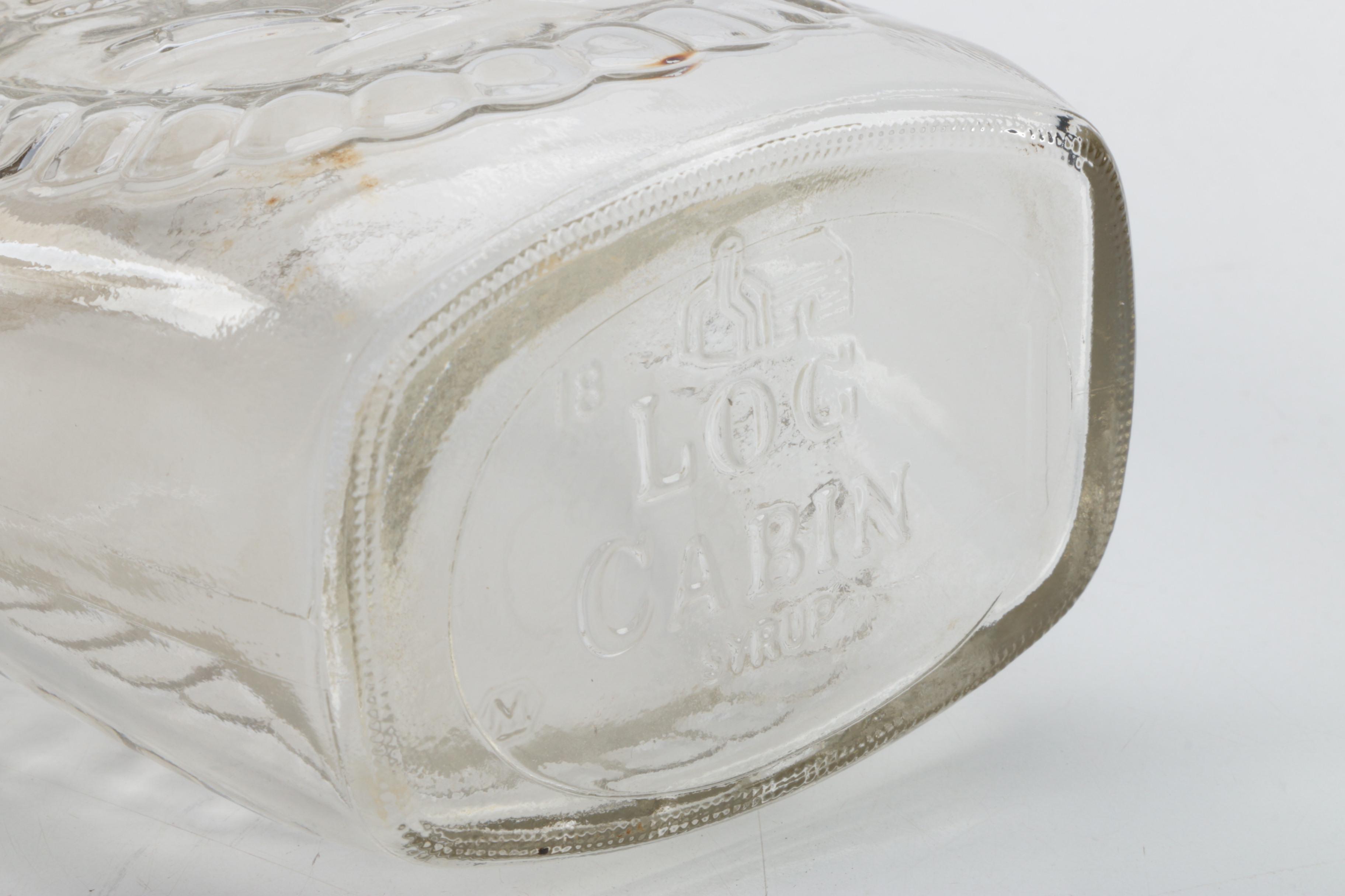 Vintage Glass Syrup Bottles