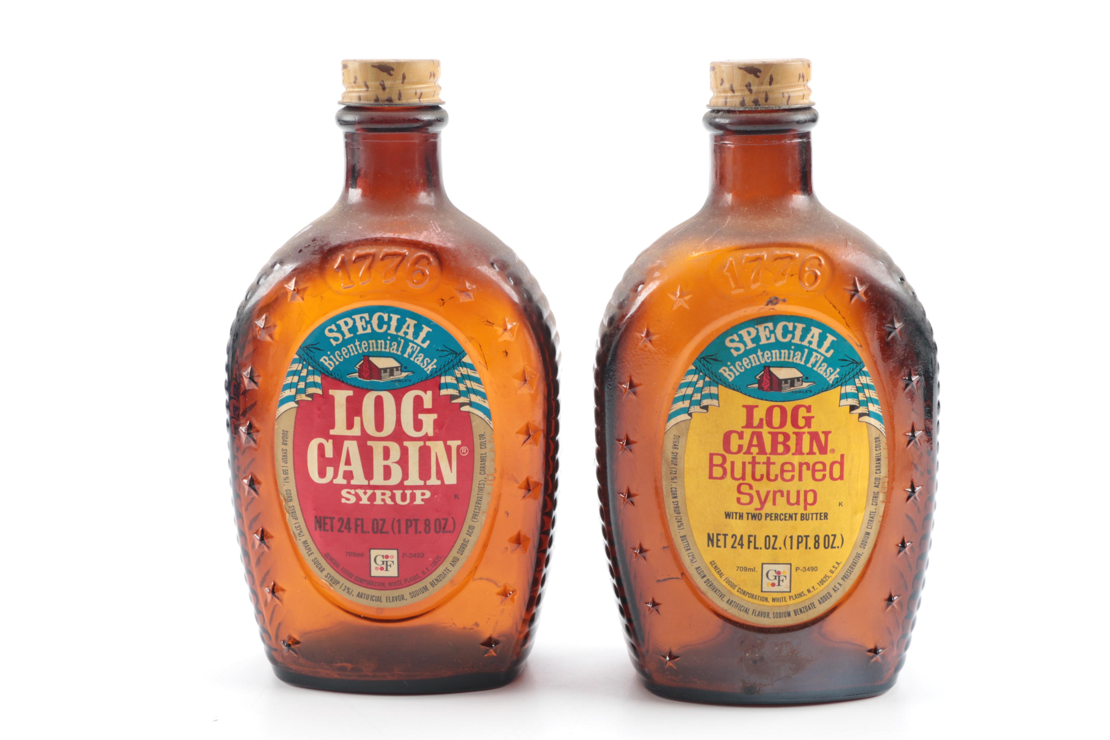 Vintage Glass Syrup Bottles