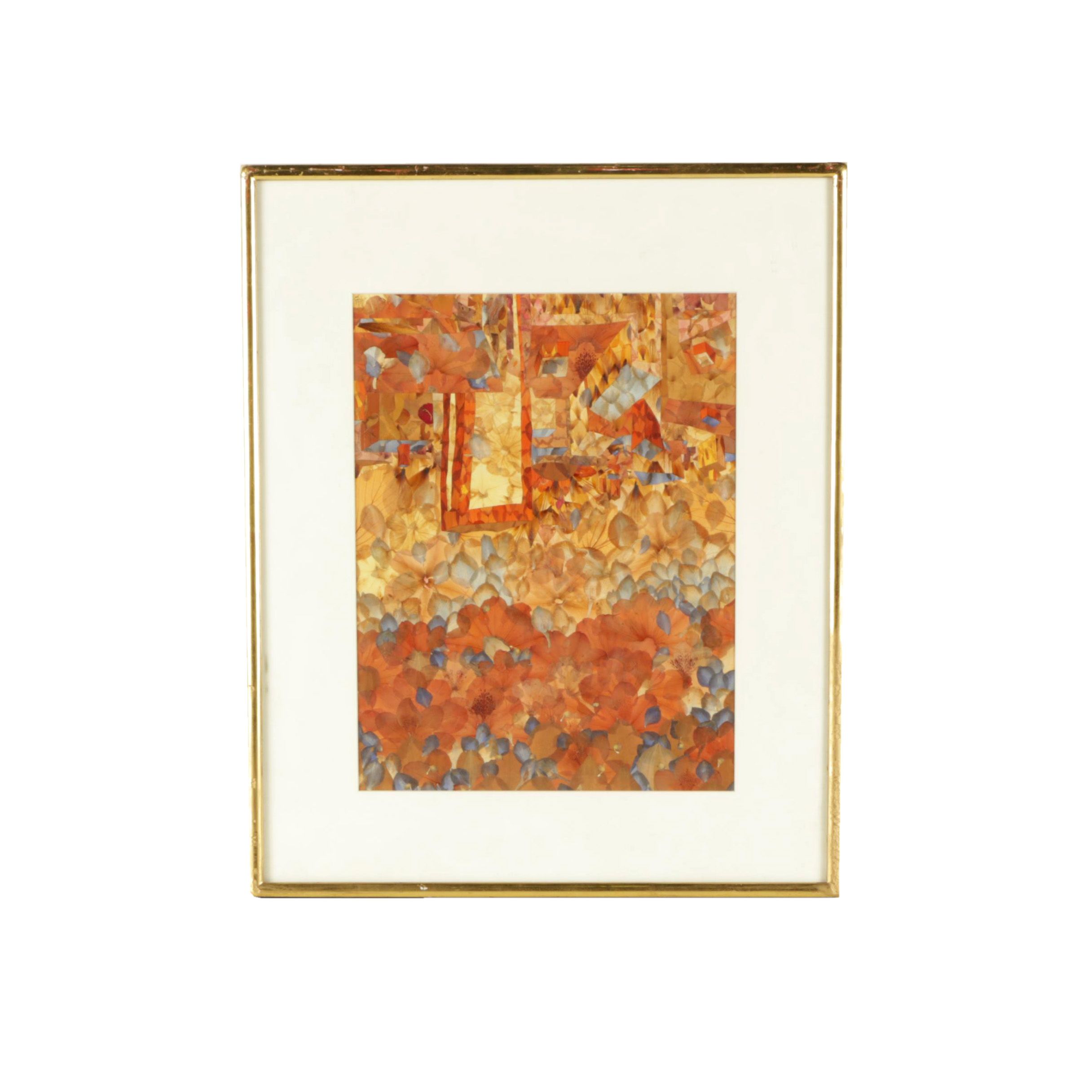 Abstract Flower Petal Collage