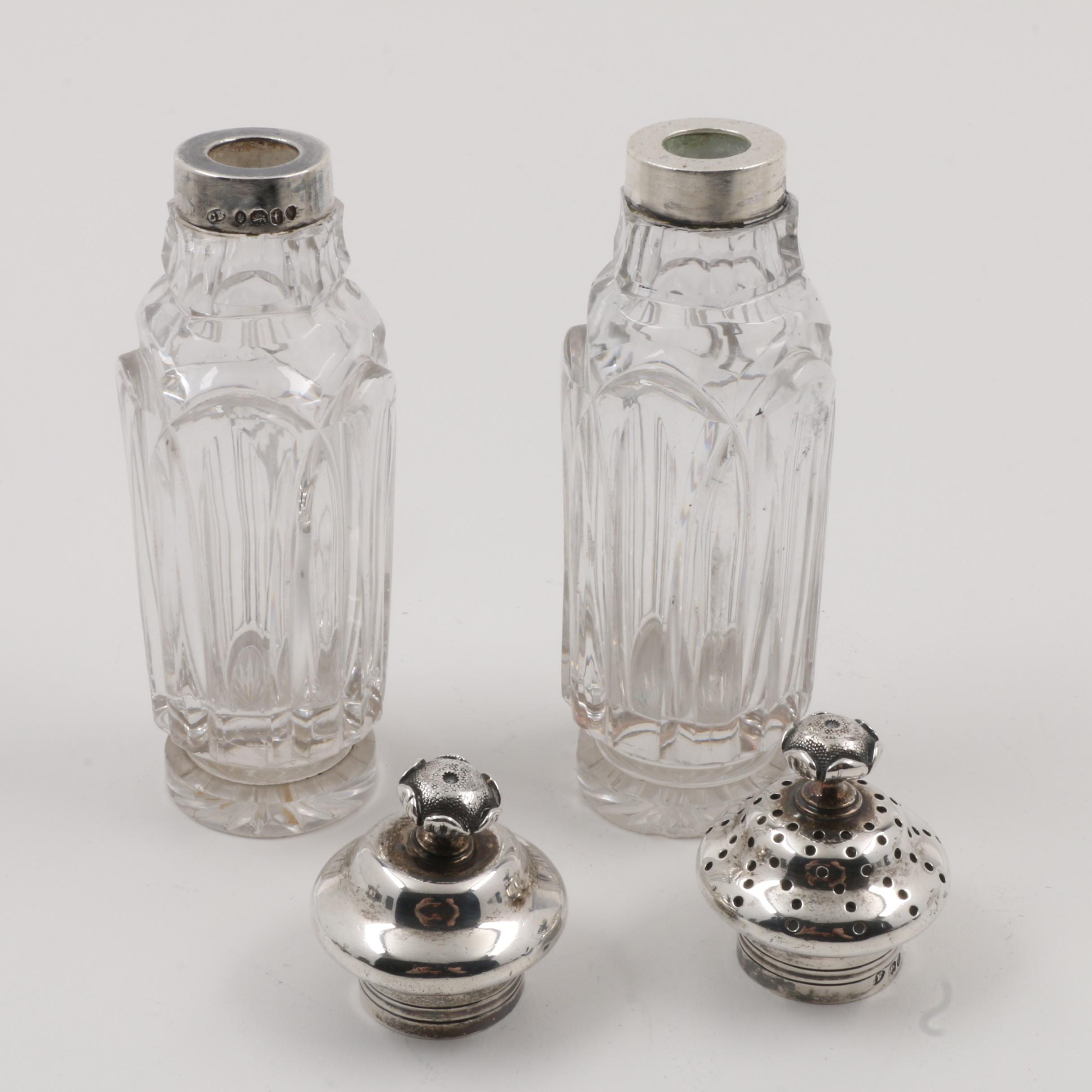 Antique English Sterling Silver Cruet Set