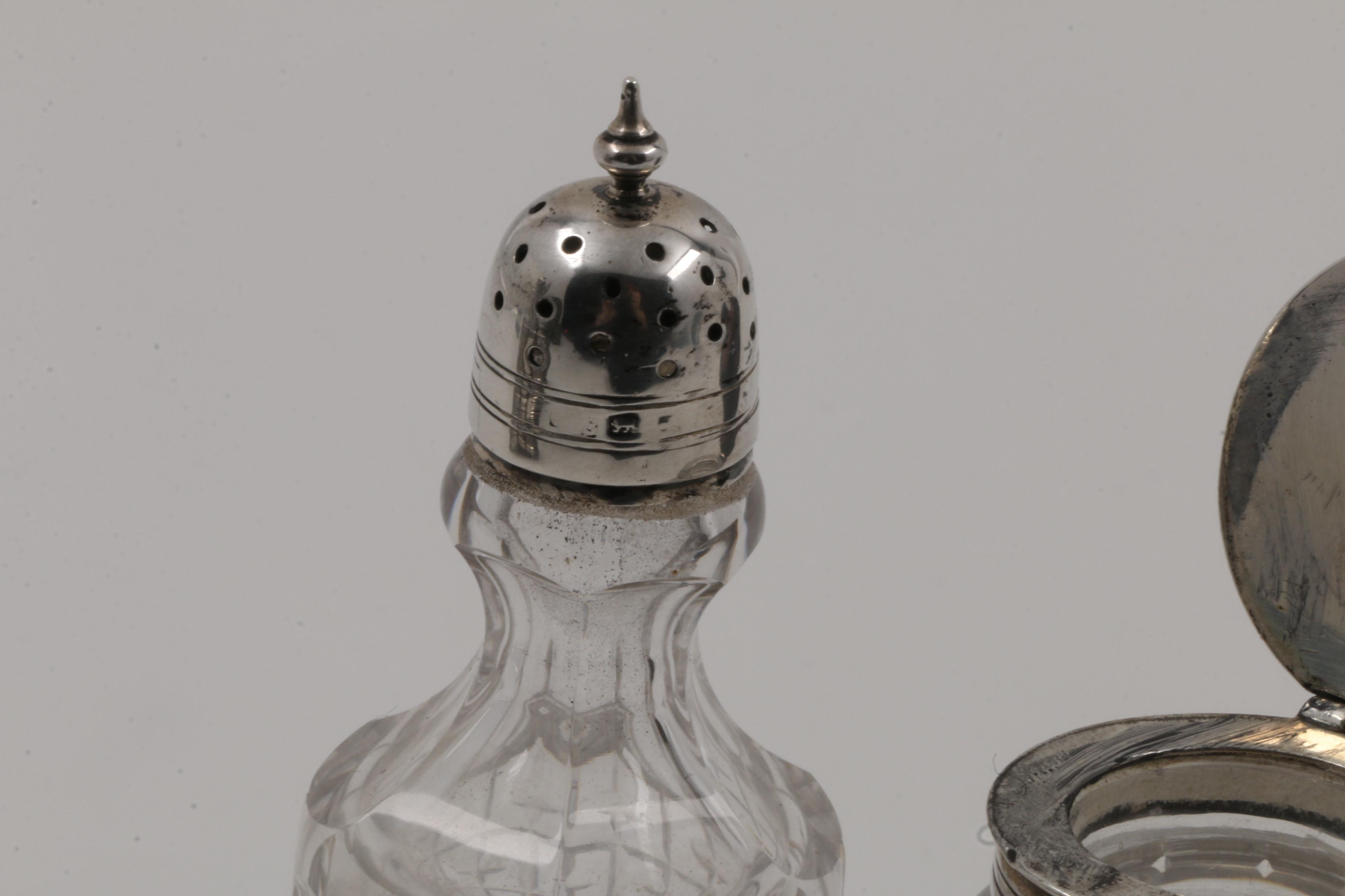 Antique English Sterling Silver Cruet Set