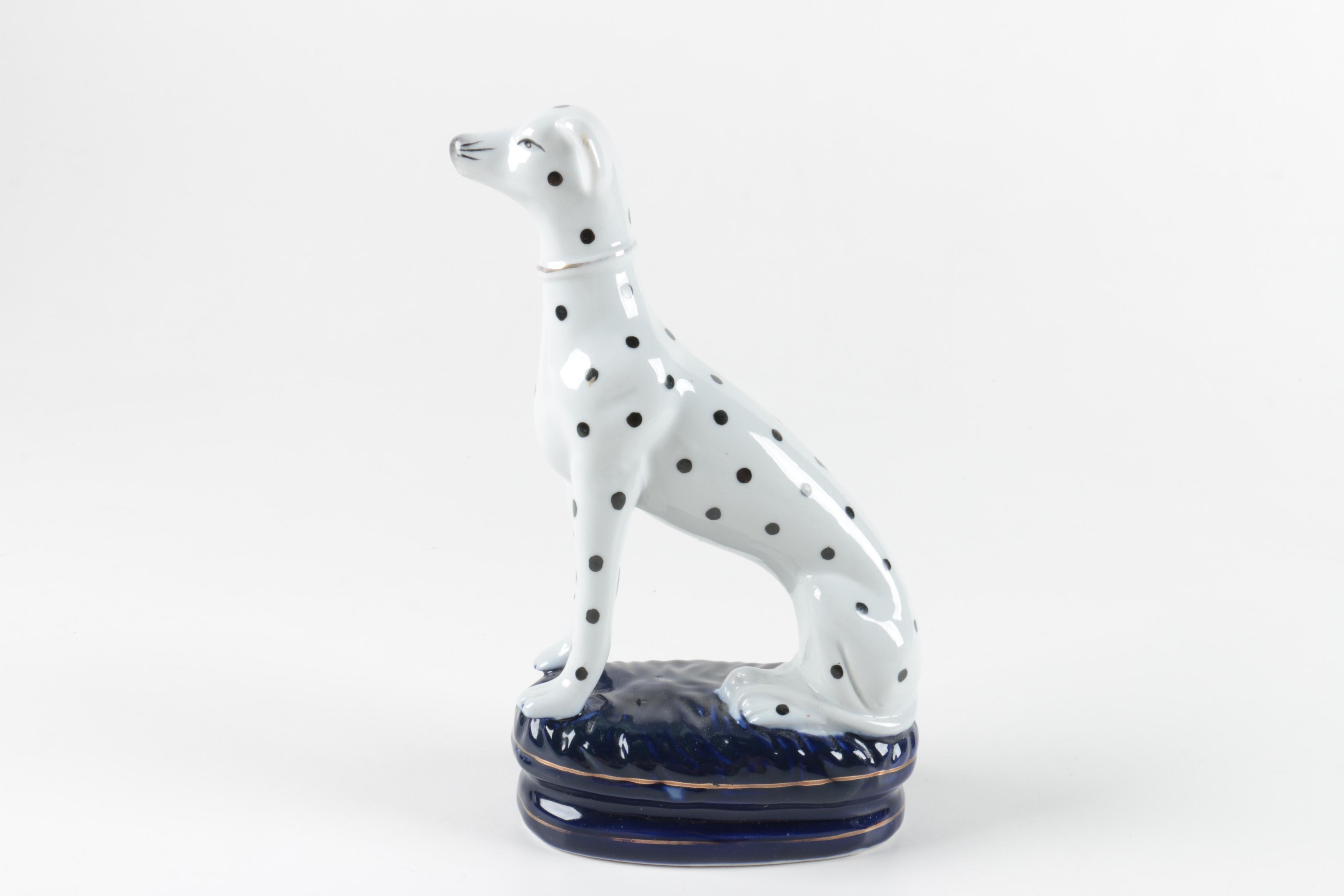 Hand-Painted Porcelain Dalmatian Figurines