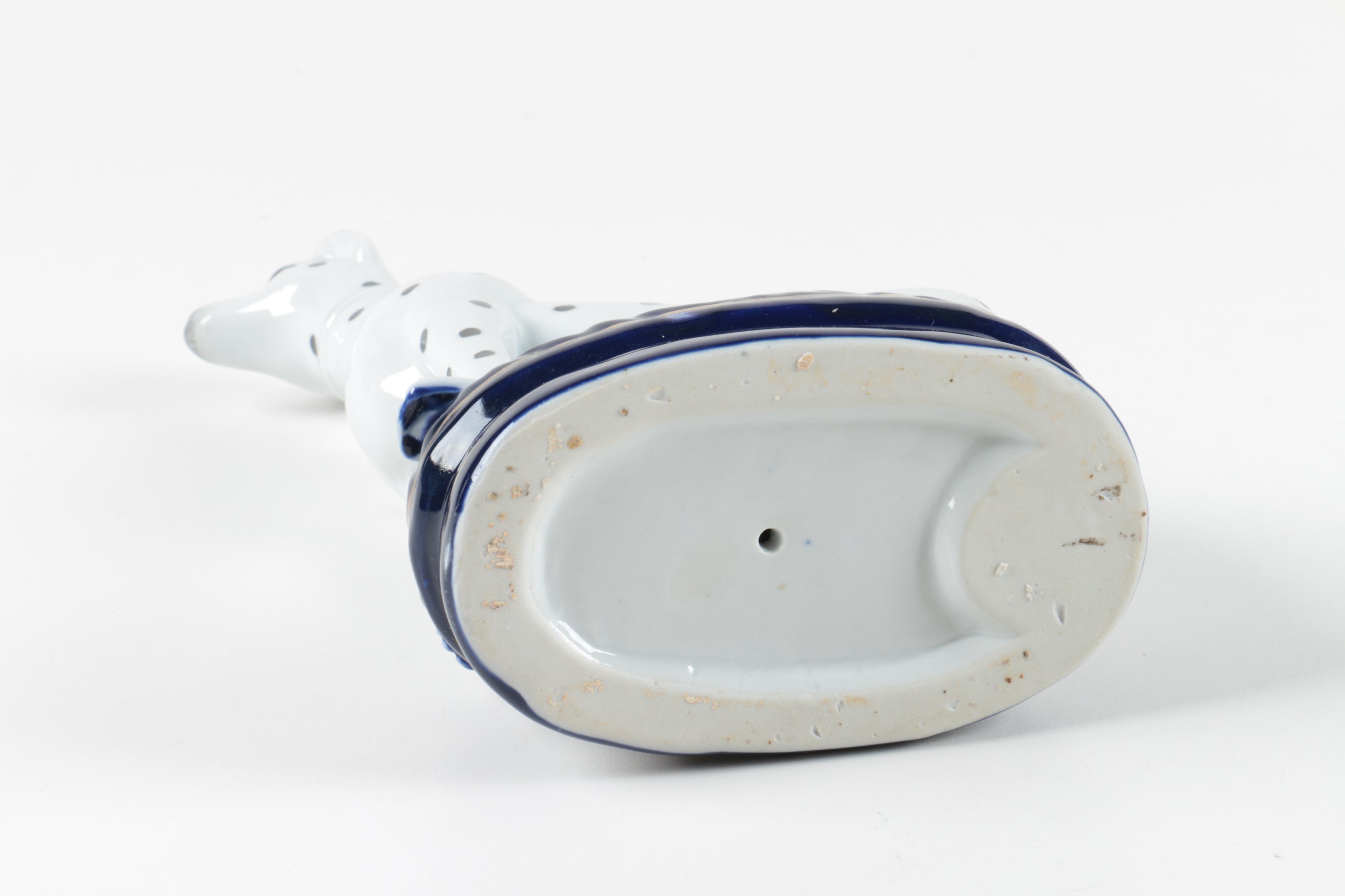 Hand-Painted Porcelain Dalmatian Figurines