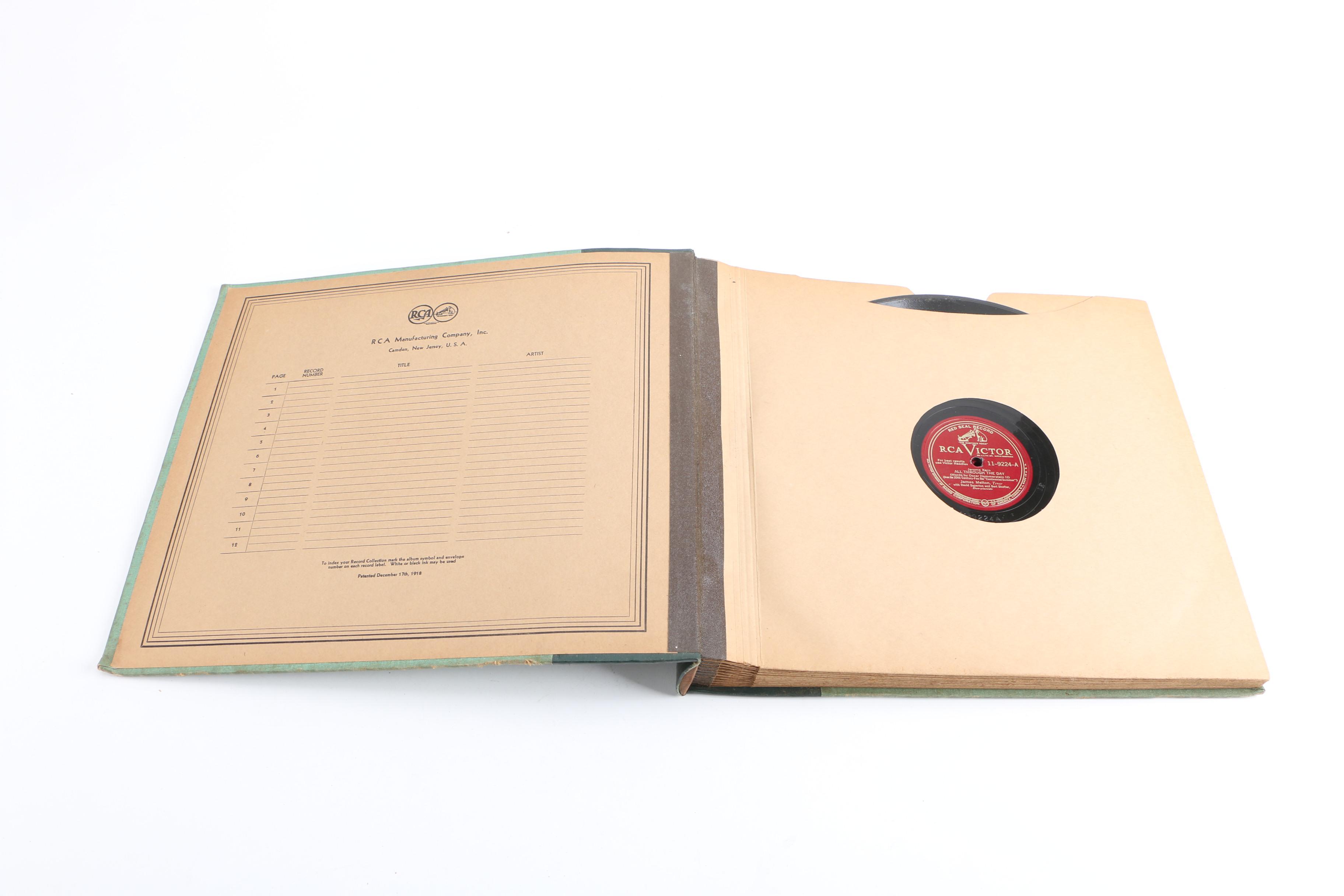 Bing Crosby, "New 52nd Street Jazz" and Other Records with Album Binders