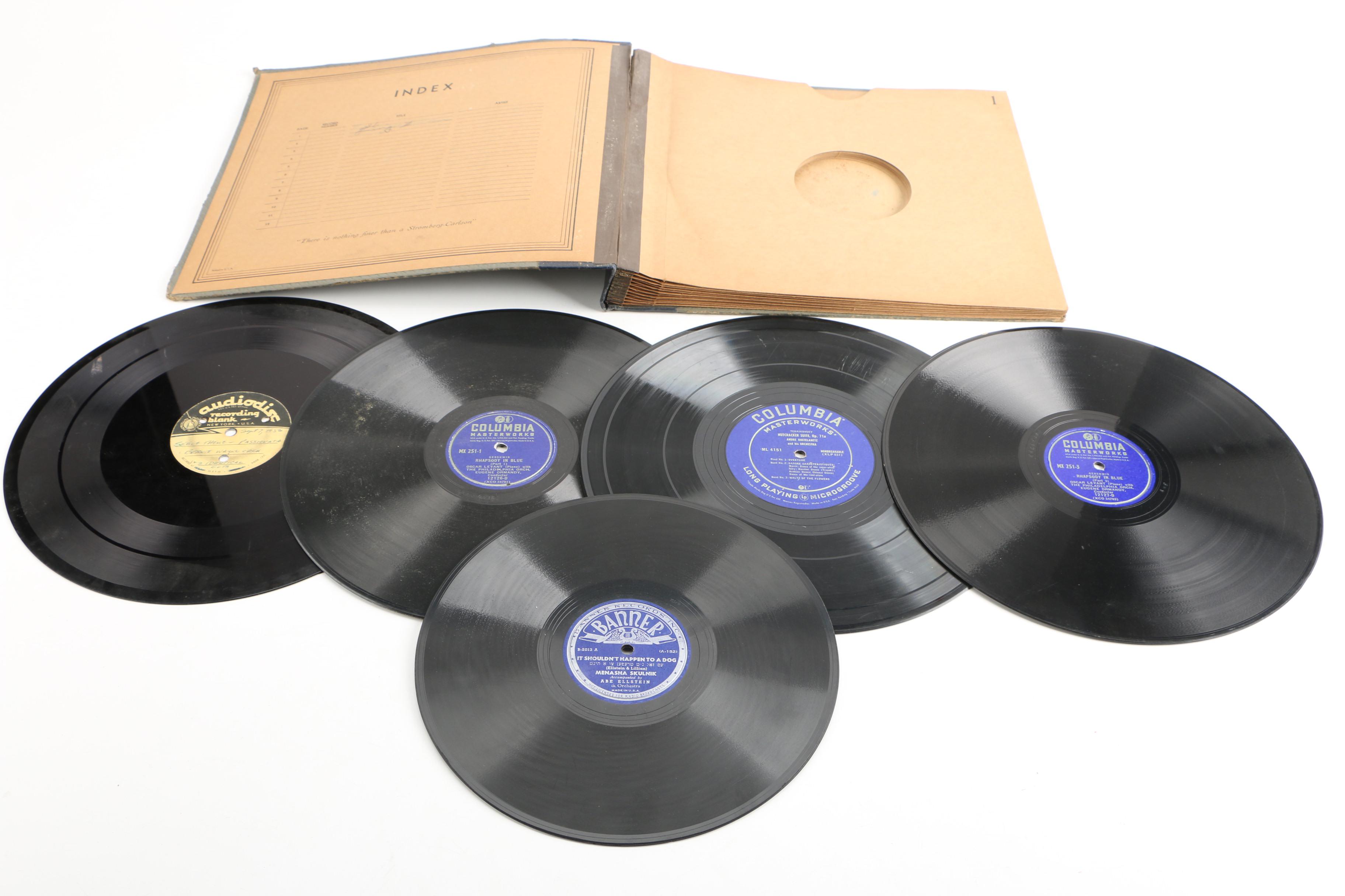 Bing Crosby, "New 52nd Street Jazz" and Other Records with Album Binders