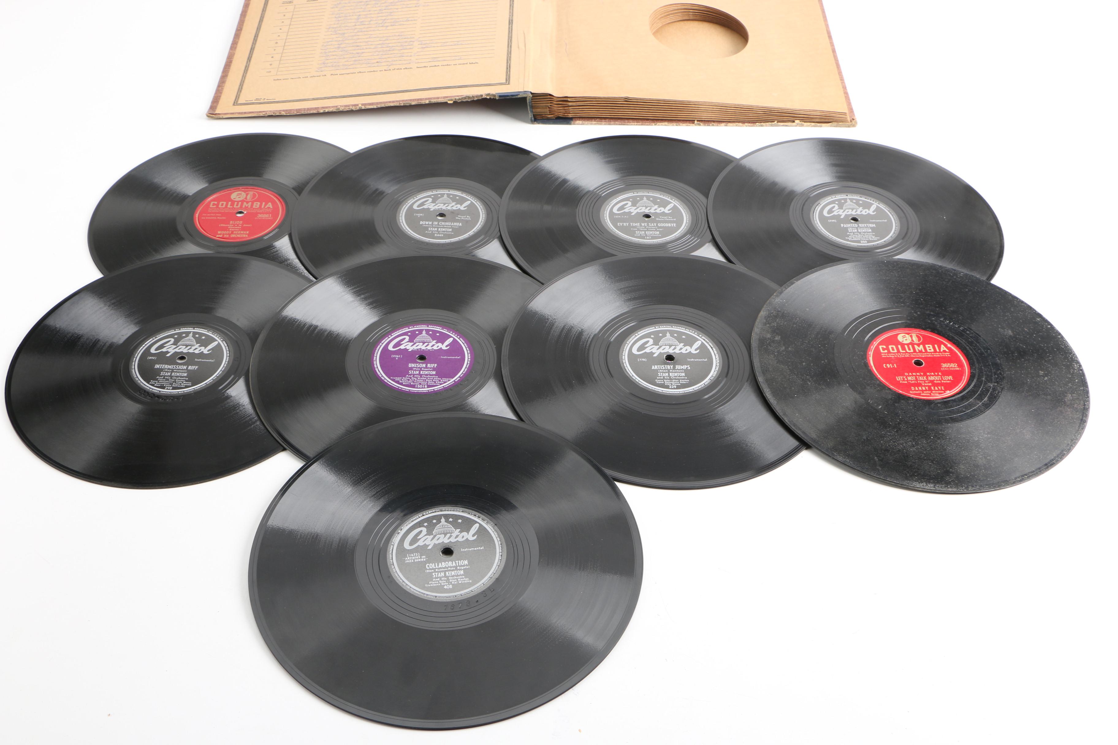 Bing Crosby, "New 52nd Street Jazz" and Other Records with Album Binders